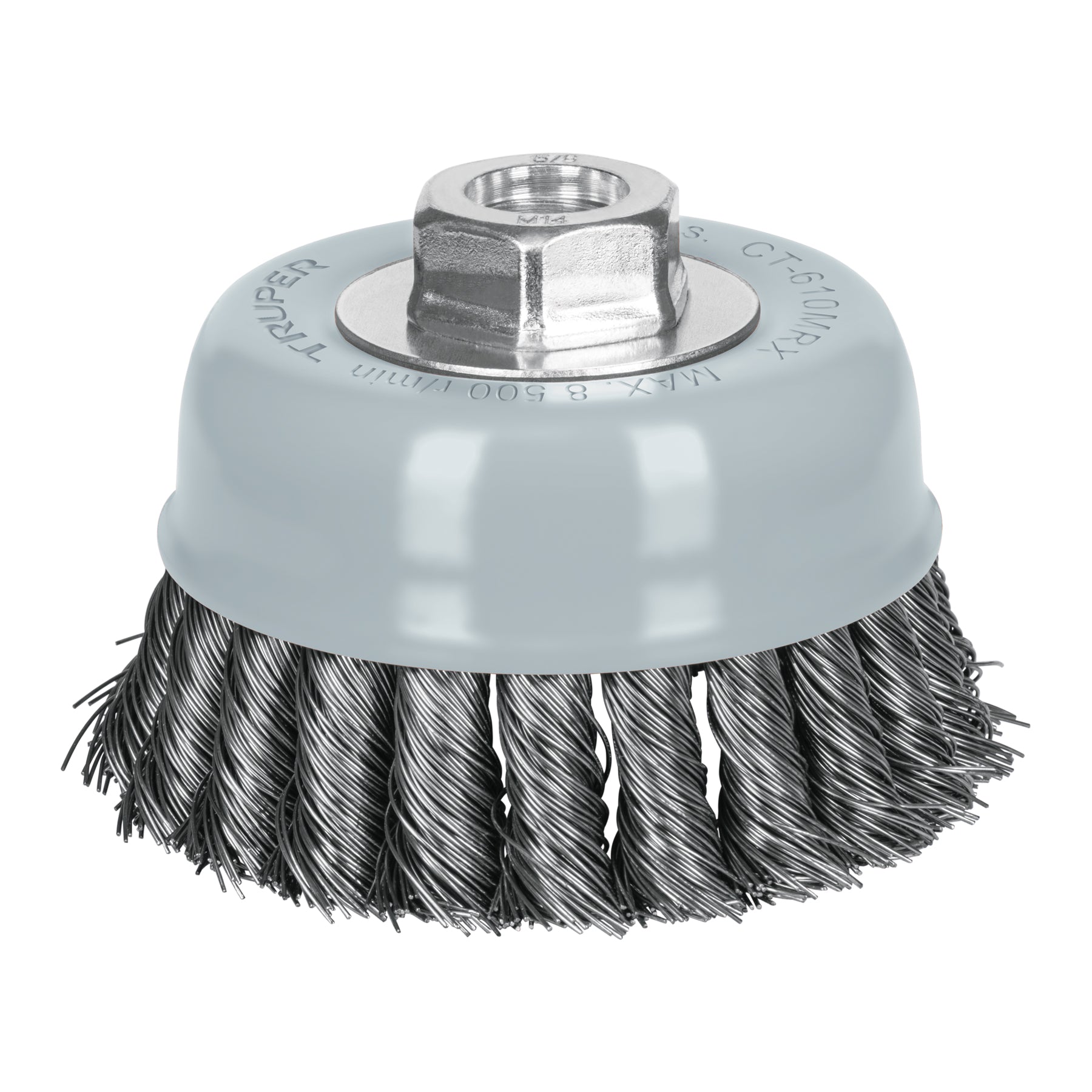 Carda Copa Alambre Trenzado Grueso Multi-Rosca Truper 4"