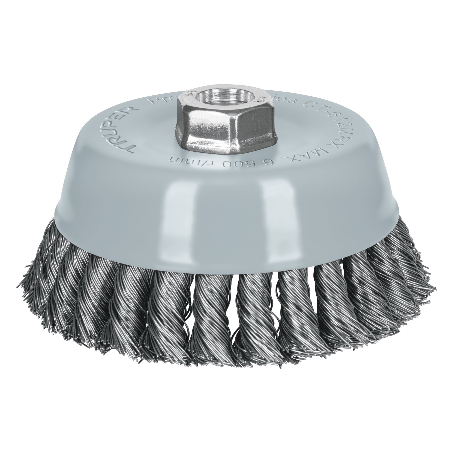 Carda Copa Alambre Trenzado Grueso Multi-Rosca Truper 5"