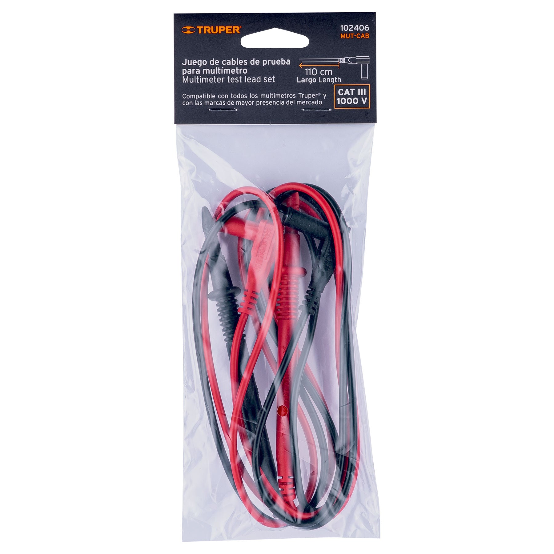 Juego de Cables de Prueba para Multimetro Truper
