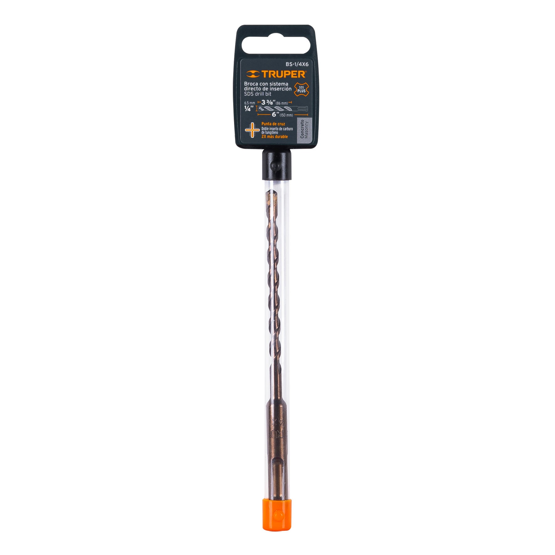 Broca para Concreto SDS Plus Truper 1/4" X 6"