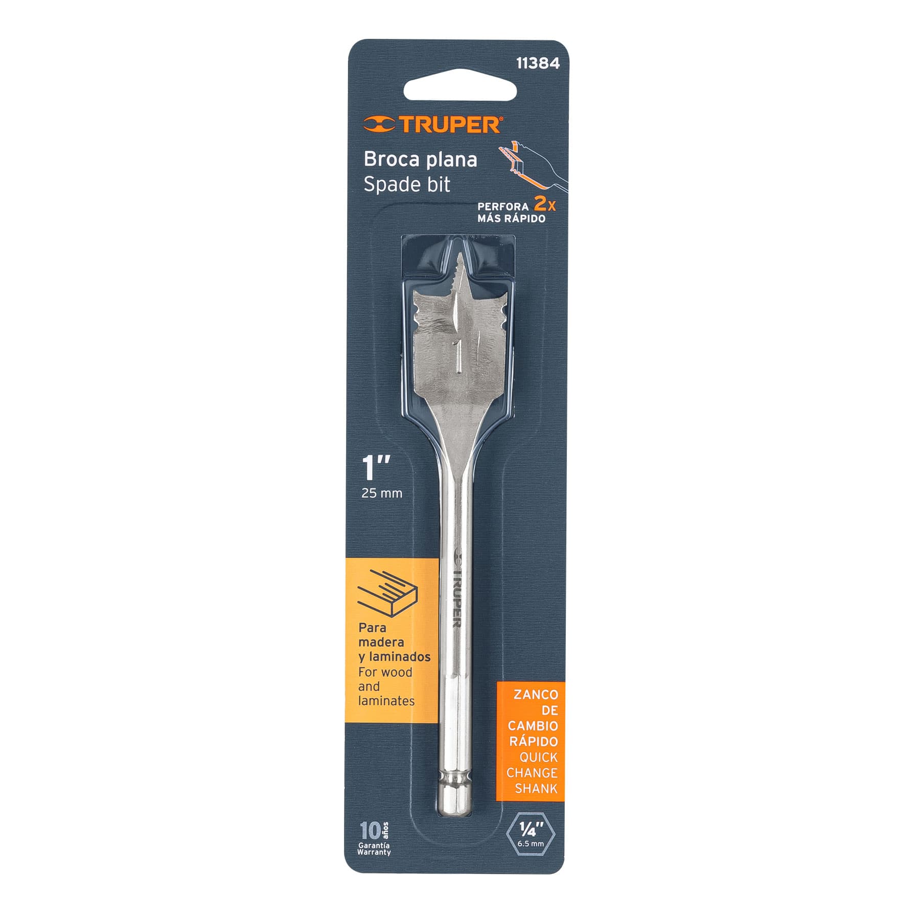 Broca para Madera Tipo Manita Truper 1"