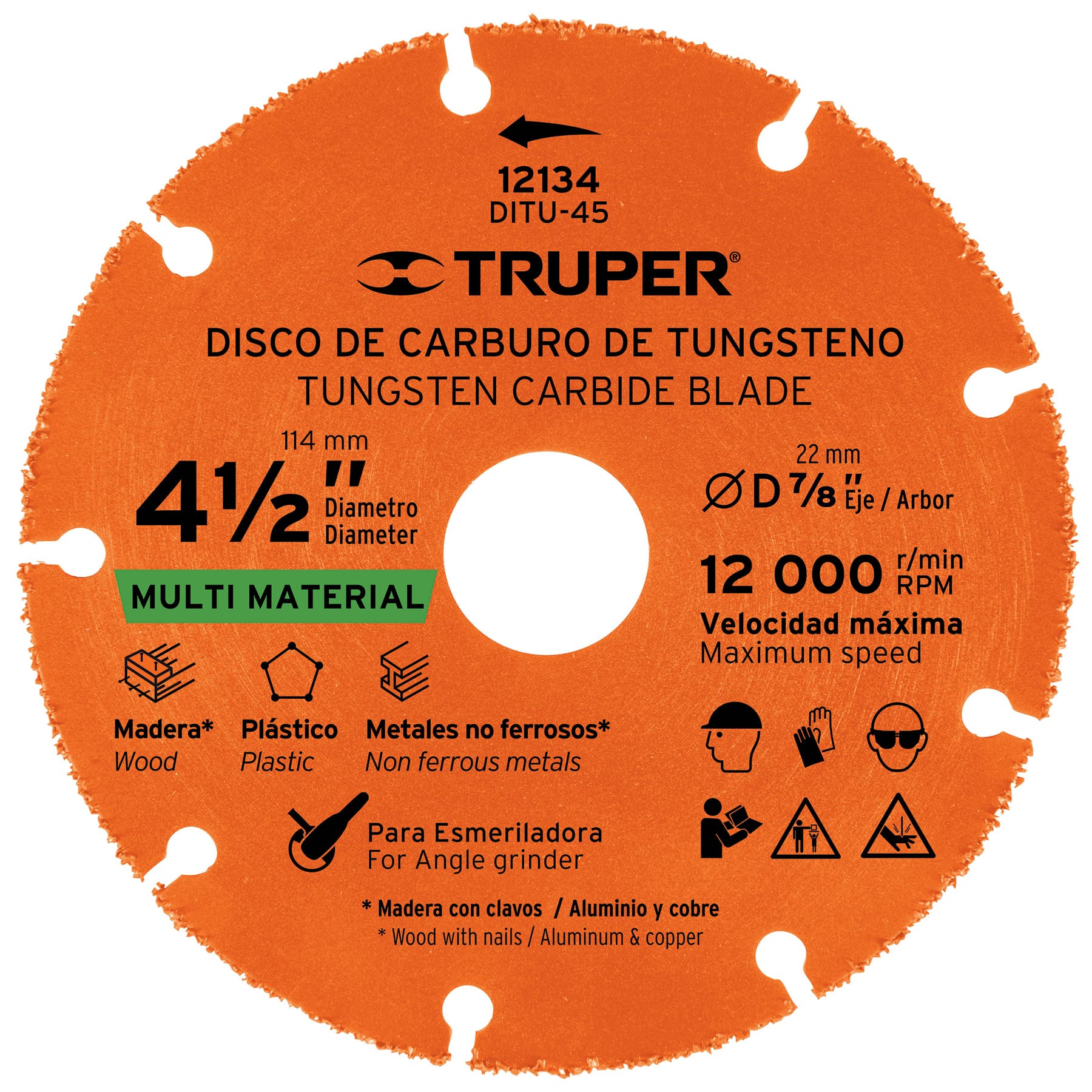 Disco Corte Multimaterial 4"1/2 Truper