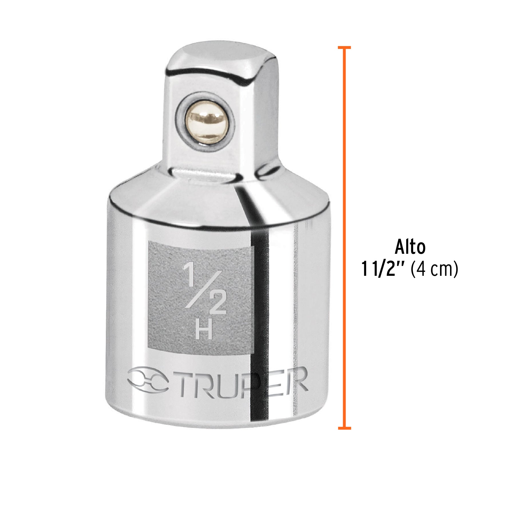 Adaptador para Matraca Cuadro 1/2" a Cuadro 3/8" Truper