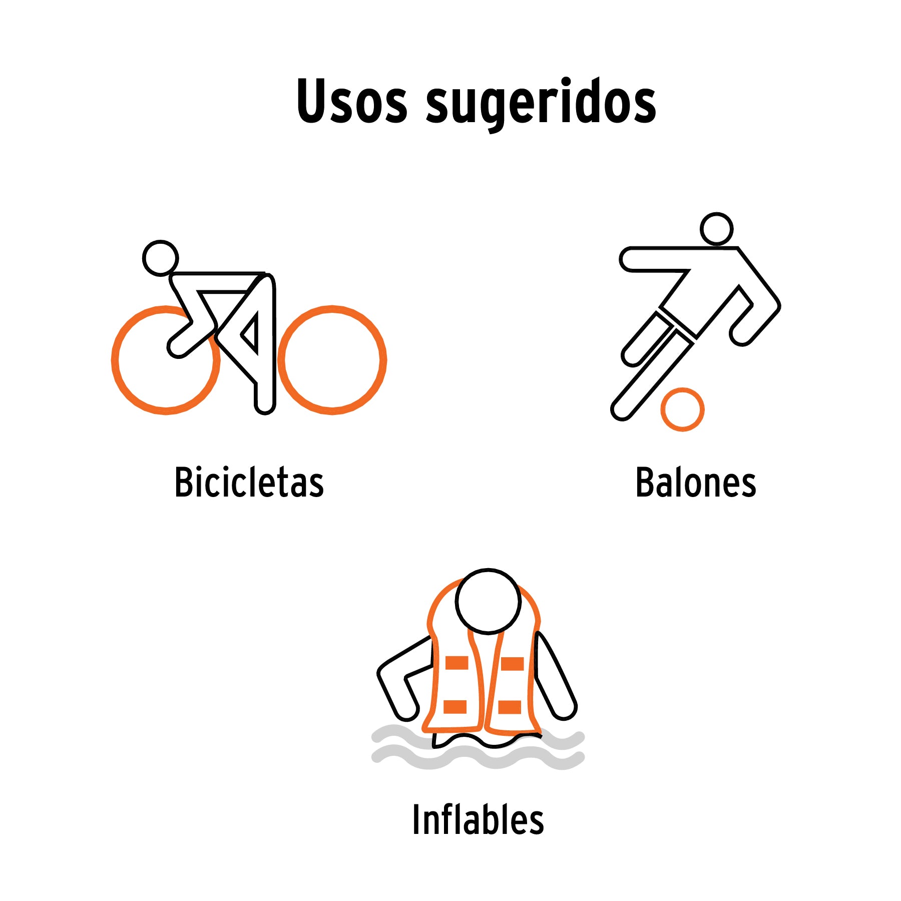 Bomba para Inflar Manual para Bicicleta Truper