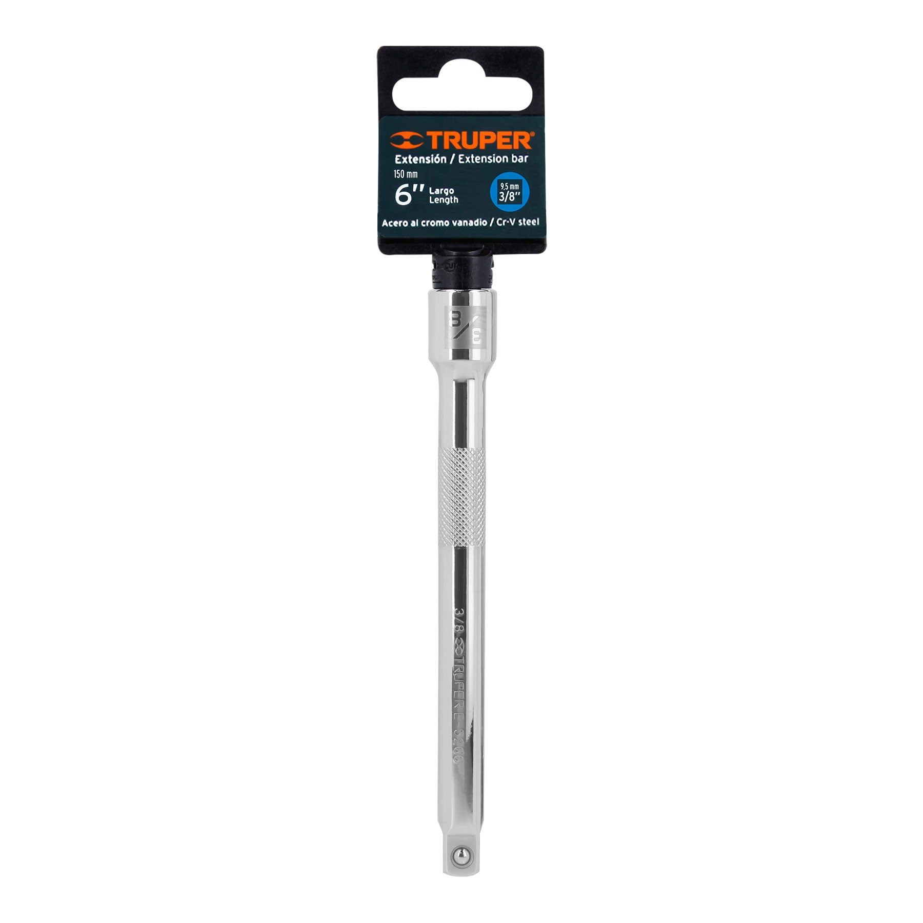 Extension para Matraca Cuadro 3/8" Truper Largo 6"