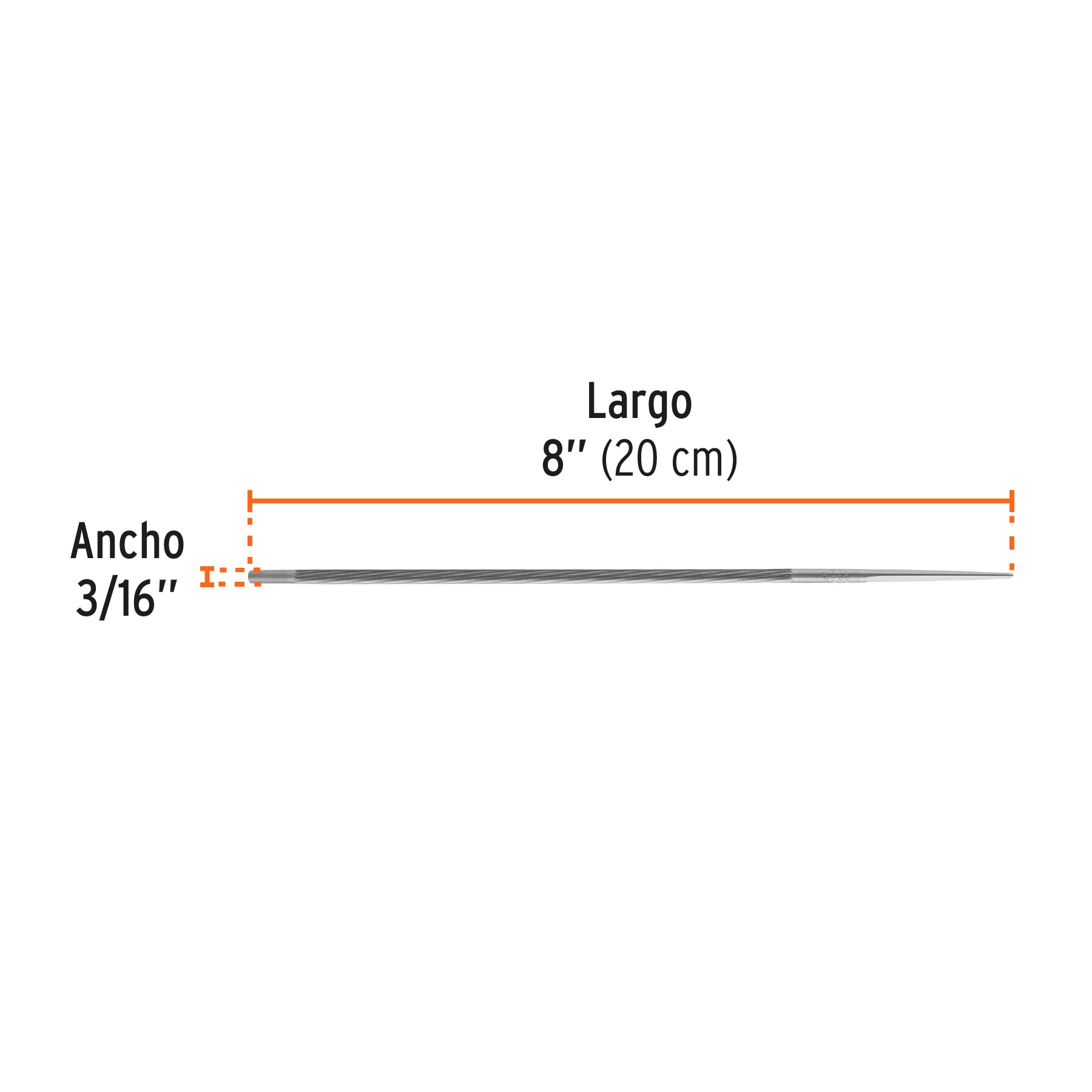Lima Profesional para Motosierra Truper Expert 3/16"