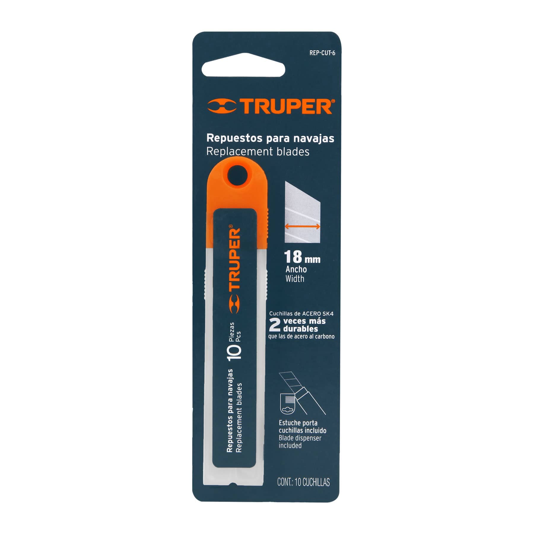 Repuestos para Cutter de 18 mm SK4 10 Piezas Truper