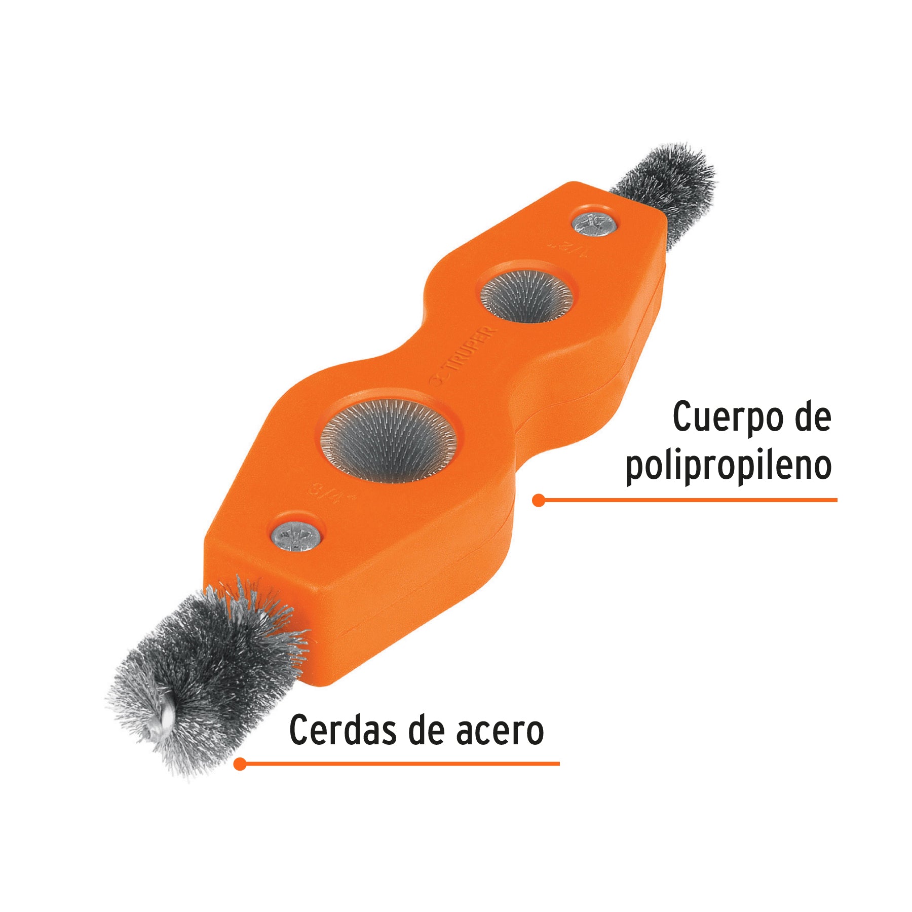 Cepillo Limpiador de Terminales de Baterias 4 en 1 Truper