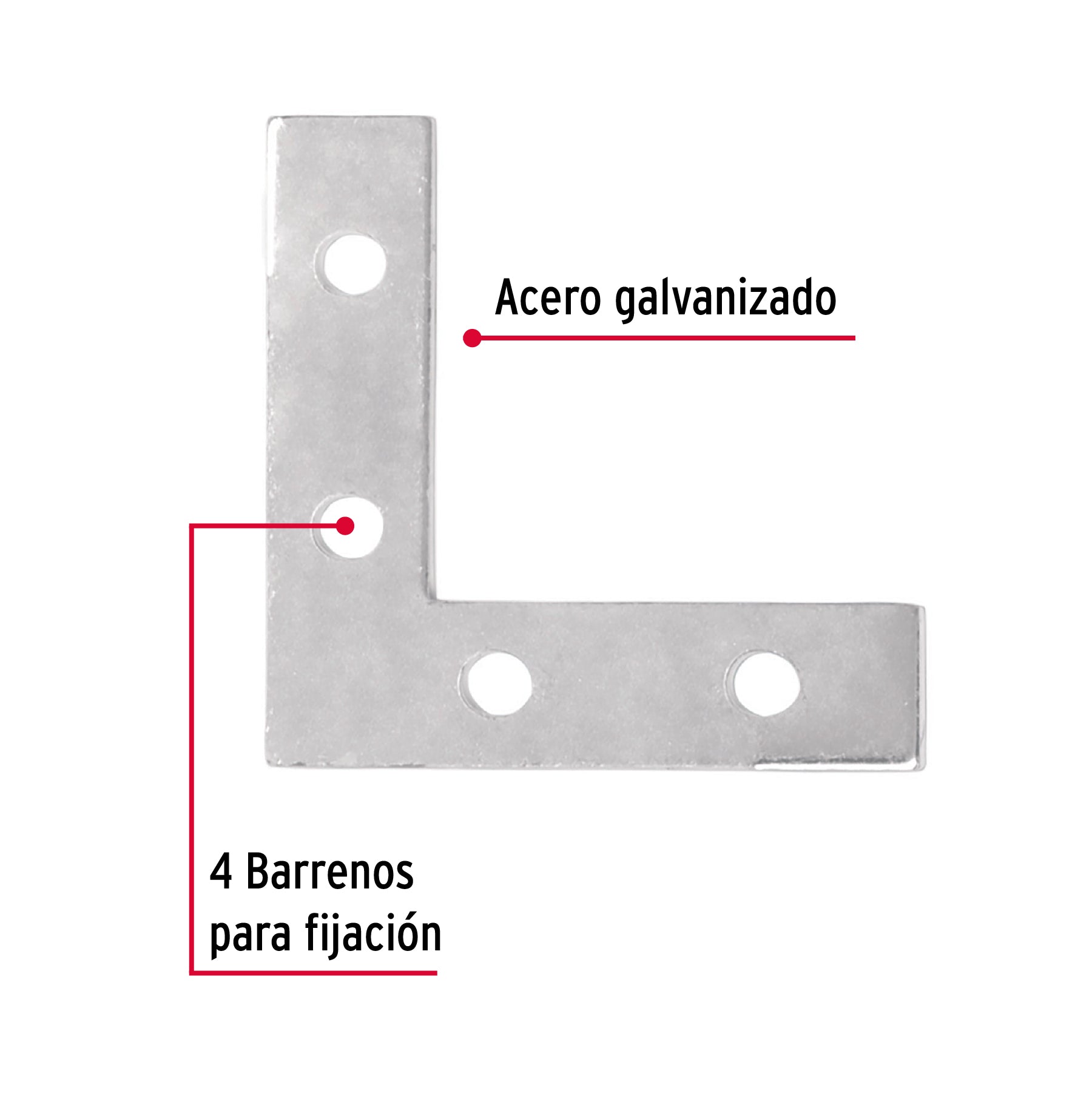 Esquinero Plano Cantonero 51 mm - 2" Fiero