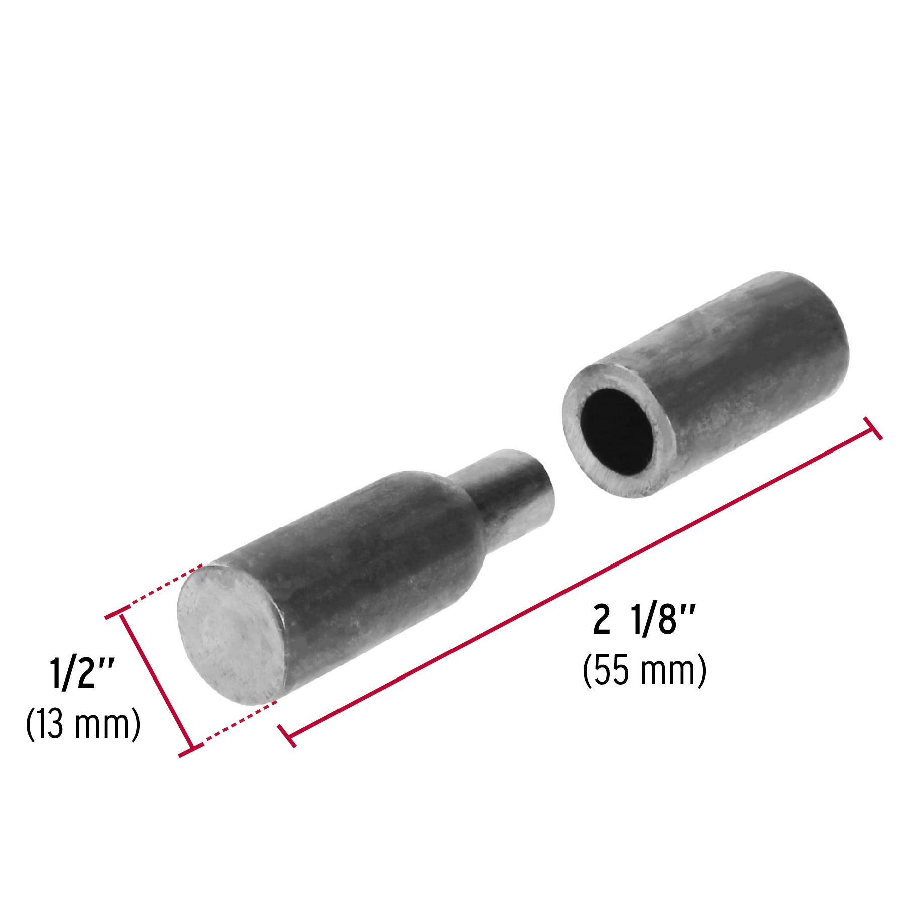 Bisagra Tubular Soldable Hermex 1/2" (13 mm)