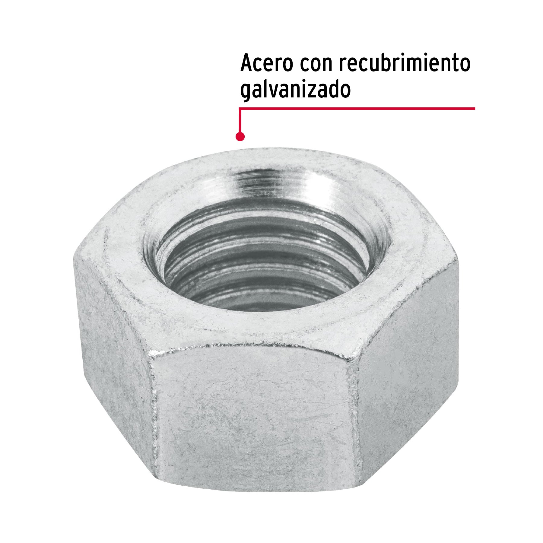 Tuerca Hexagonal 5/8" (16 mm) Fiero por Pieza