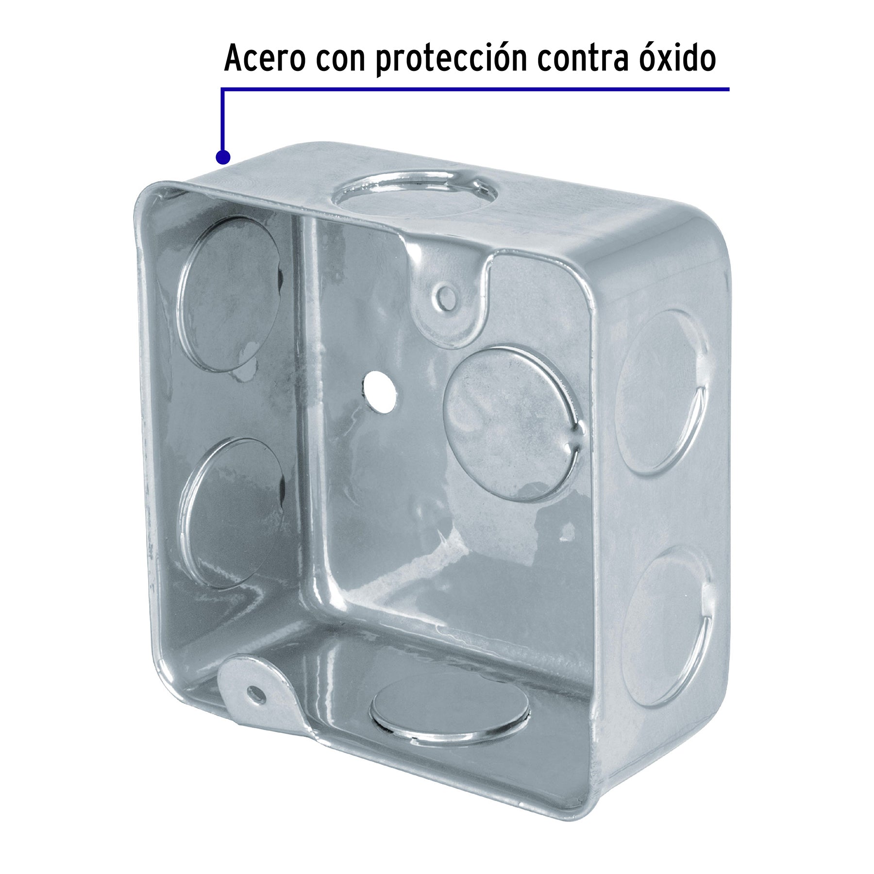 Caja Cuadrada Galvanizada 3" x 3"