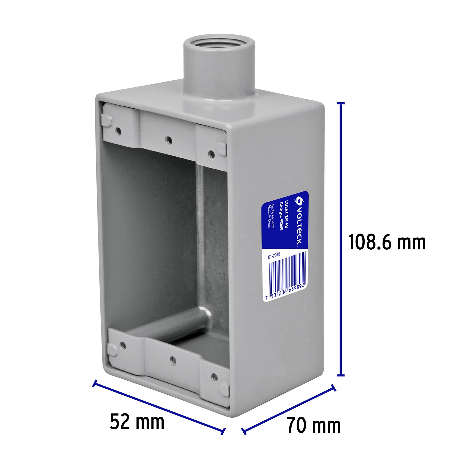 Condulet Tipo FS 3/4" (19 mm) Volteck