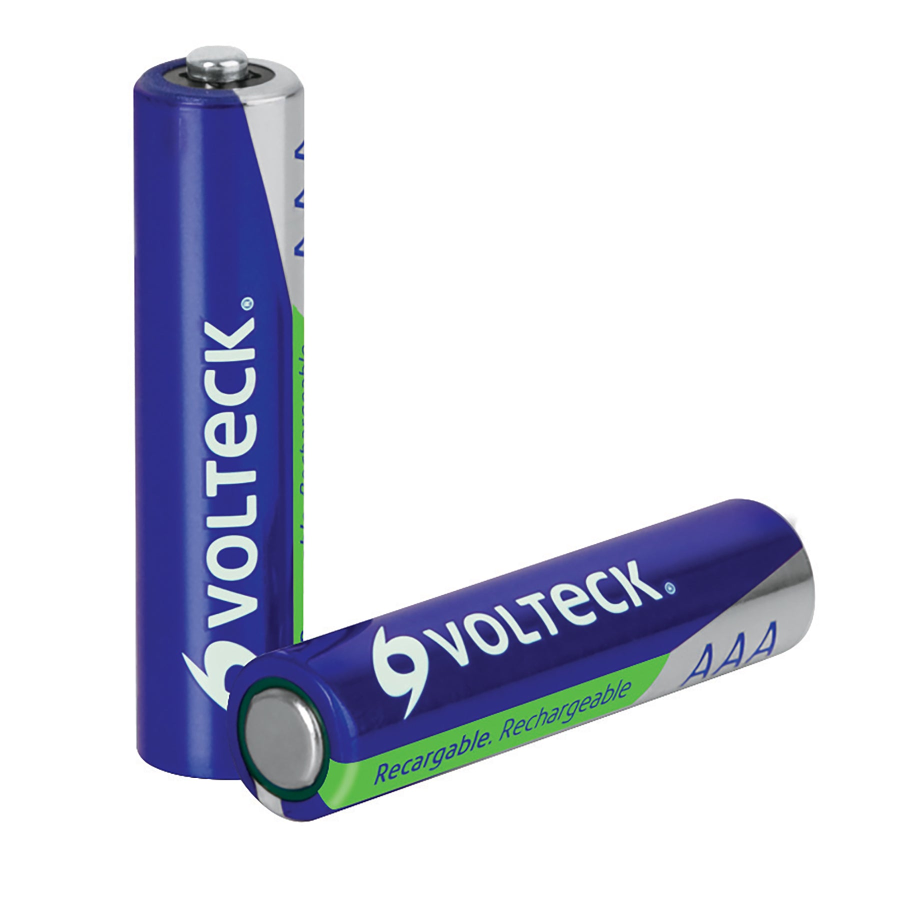 Pilas Recargables AAA Larga Duracion 1,000 mAh 2 Piezas Volteck