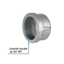 Tapon Capa Galvanizado  3/4" (19 mm) Galvaflow