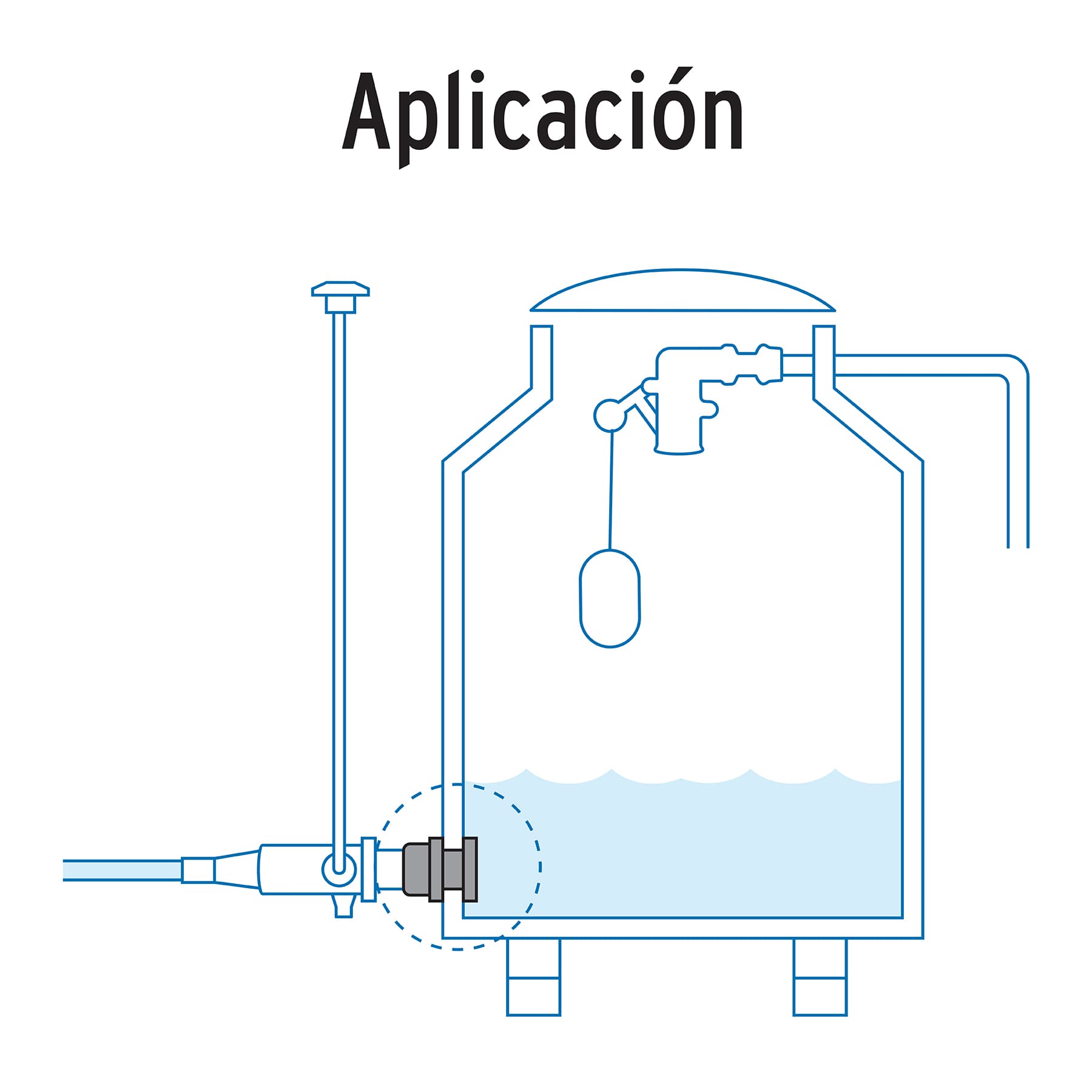 Brida de PVC para Tinaco Foset