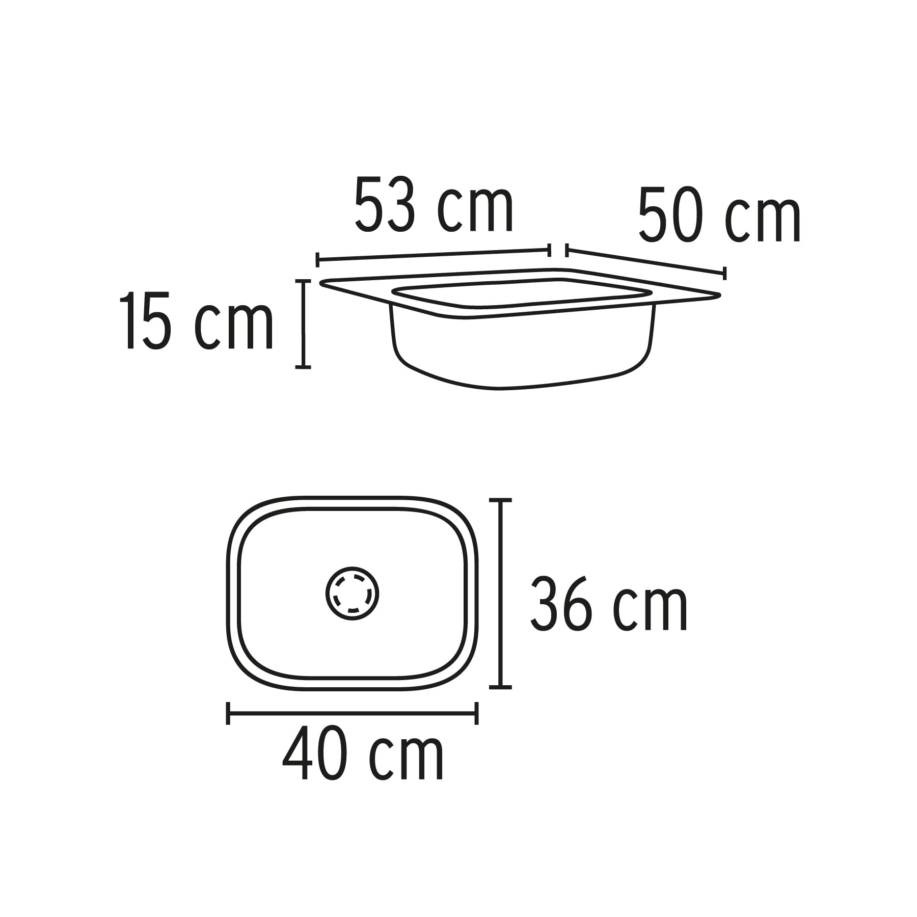 Tarja de Empotrar 53 x 50 cm A Inox 304 Foset