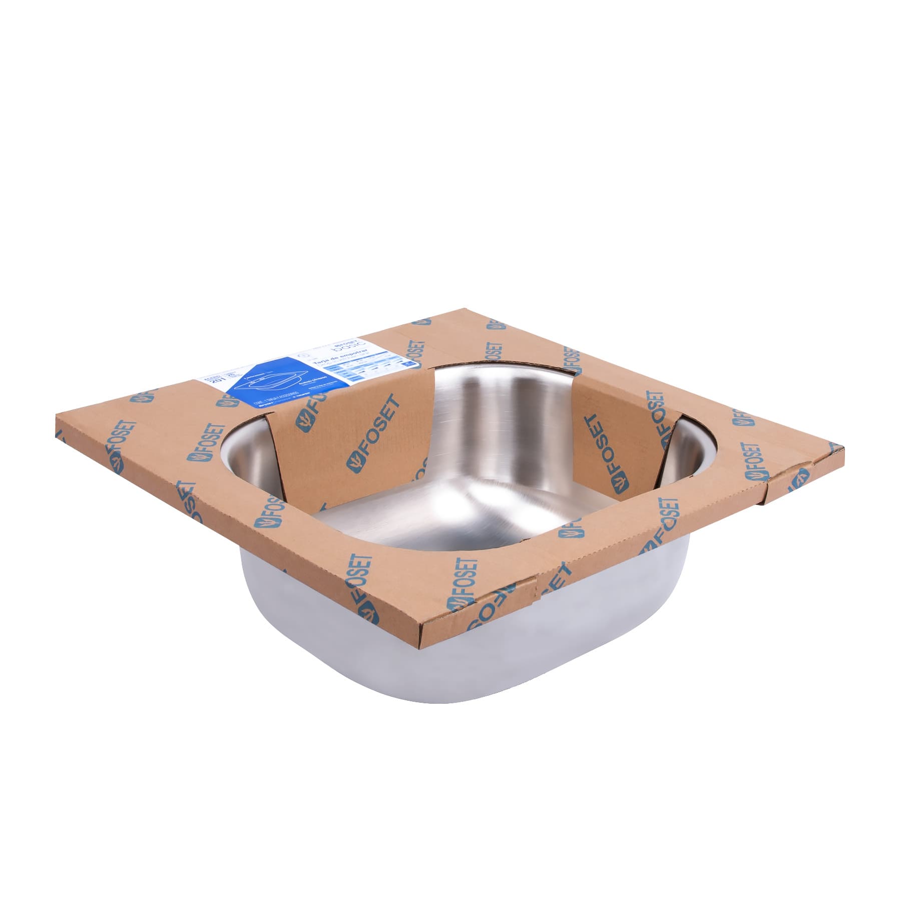 Tarja de Empotrar 38 x 38 cm A Inox 201 Foset Basic
