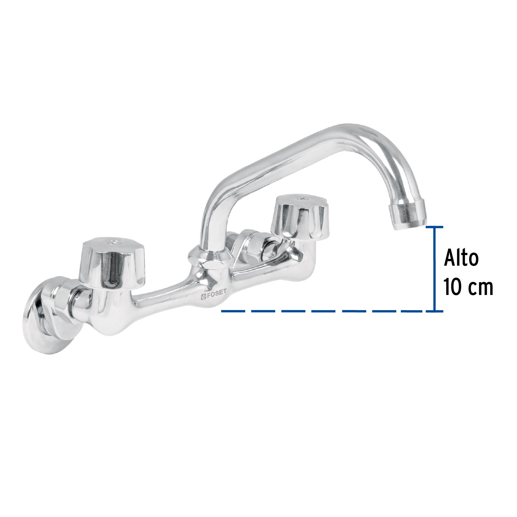 Mezcladora para Fregadero 8" a la Pared Aqua Foset