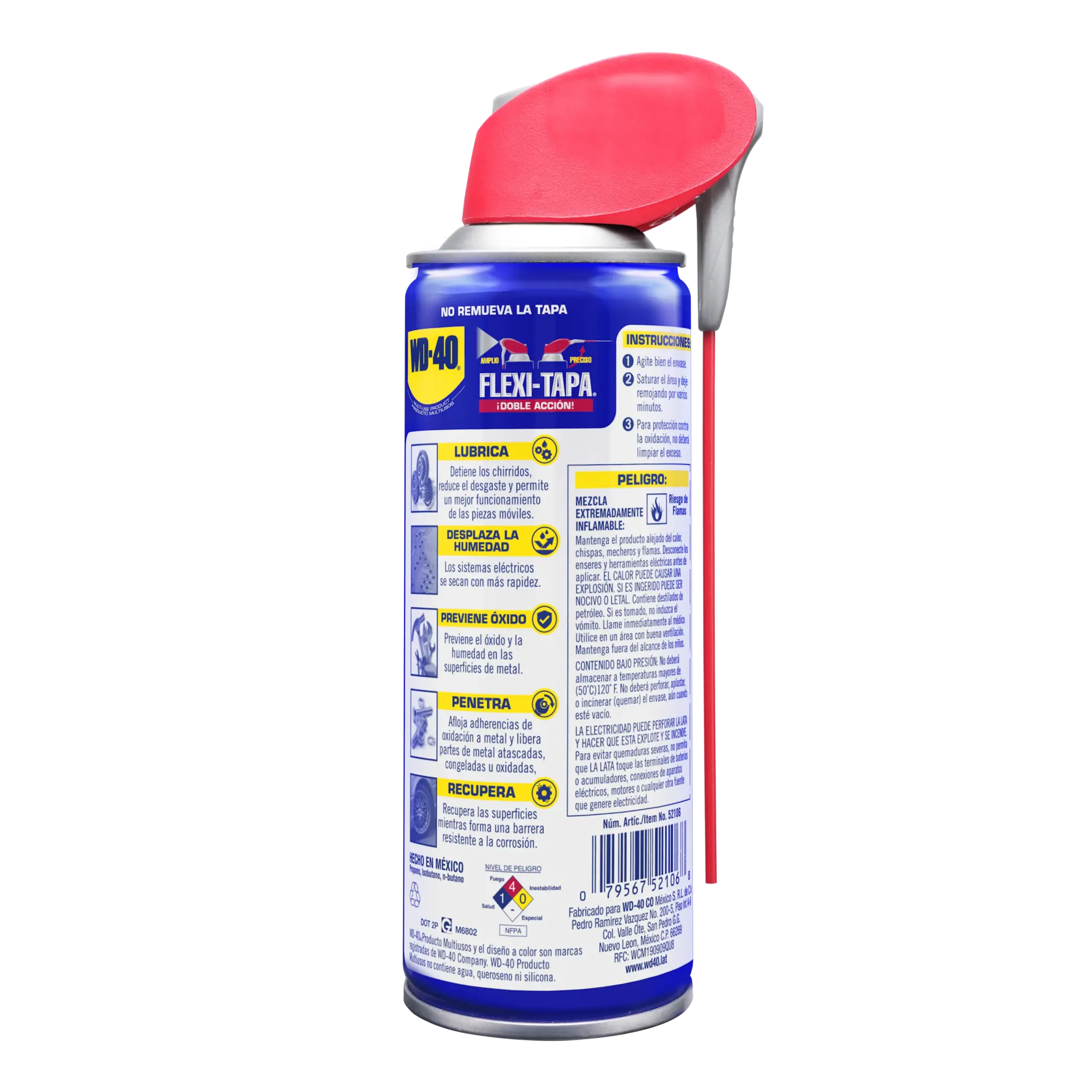 Lubricante Aflojatodo WD-40 Flexitapa 6 oz