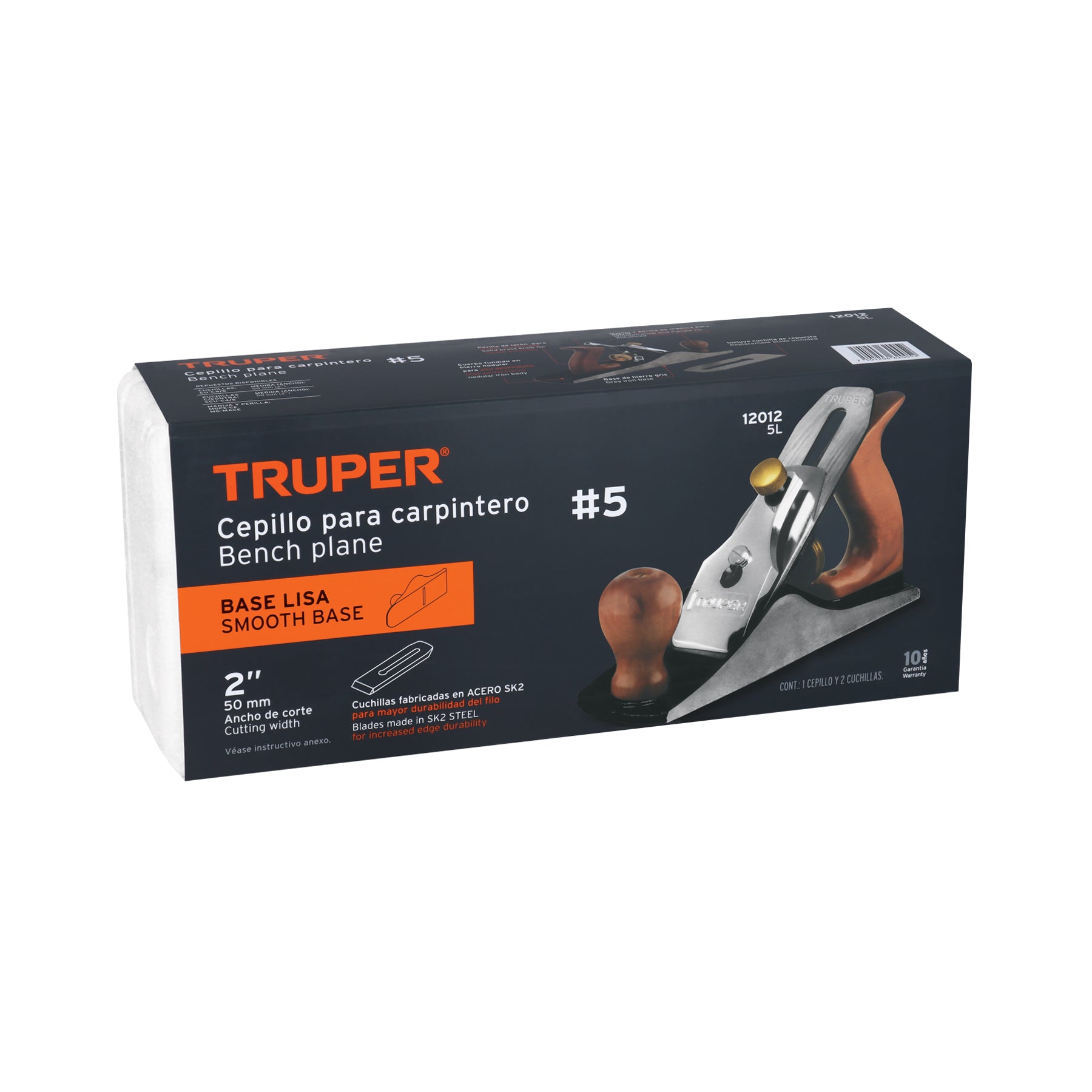 Cepillo para Carpintero Base Lisa Truper # 5