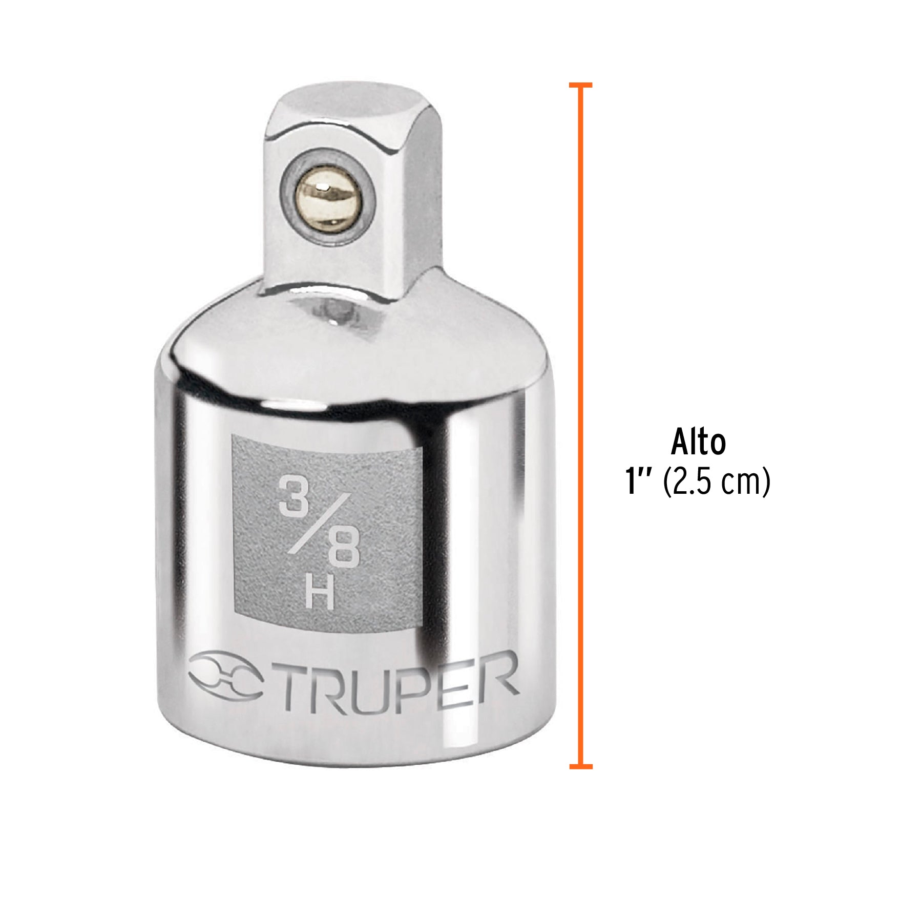 Adaptador para Matraca Cuadro 3/8" a Cuadro 1/4" Truper