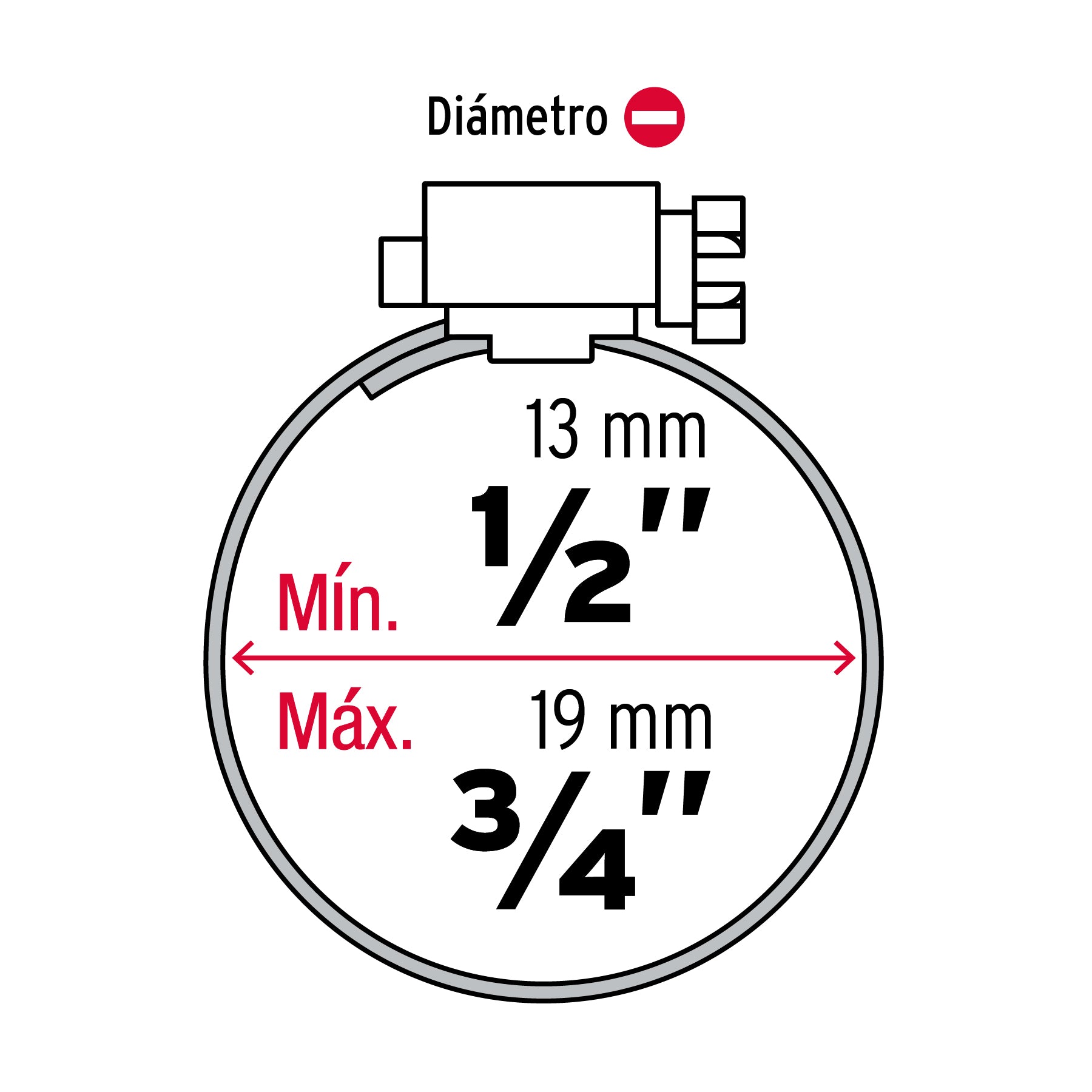 Abrazadera Sin Fin No 06 por Pieza Fiero
