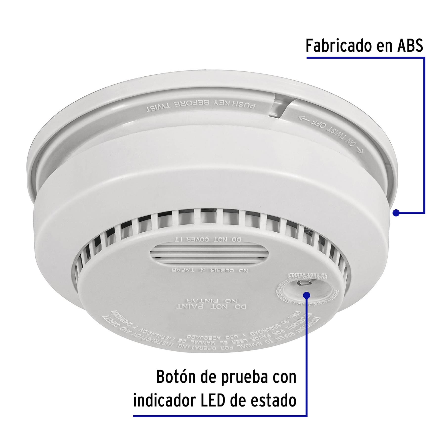 Detector de Humo con Alarma VOLTECK