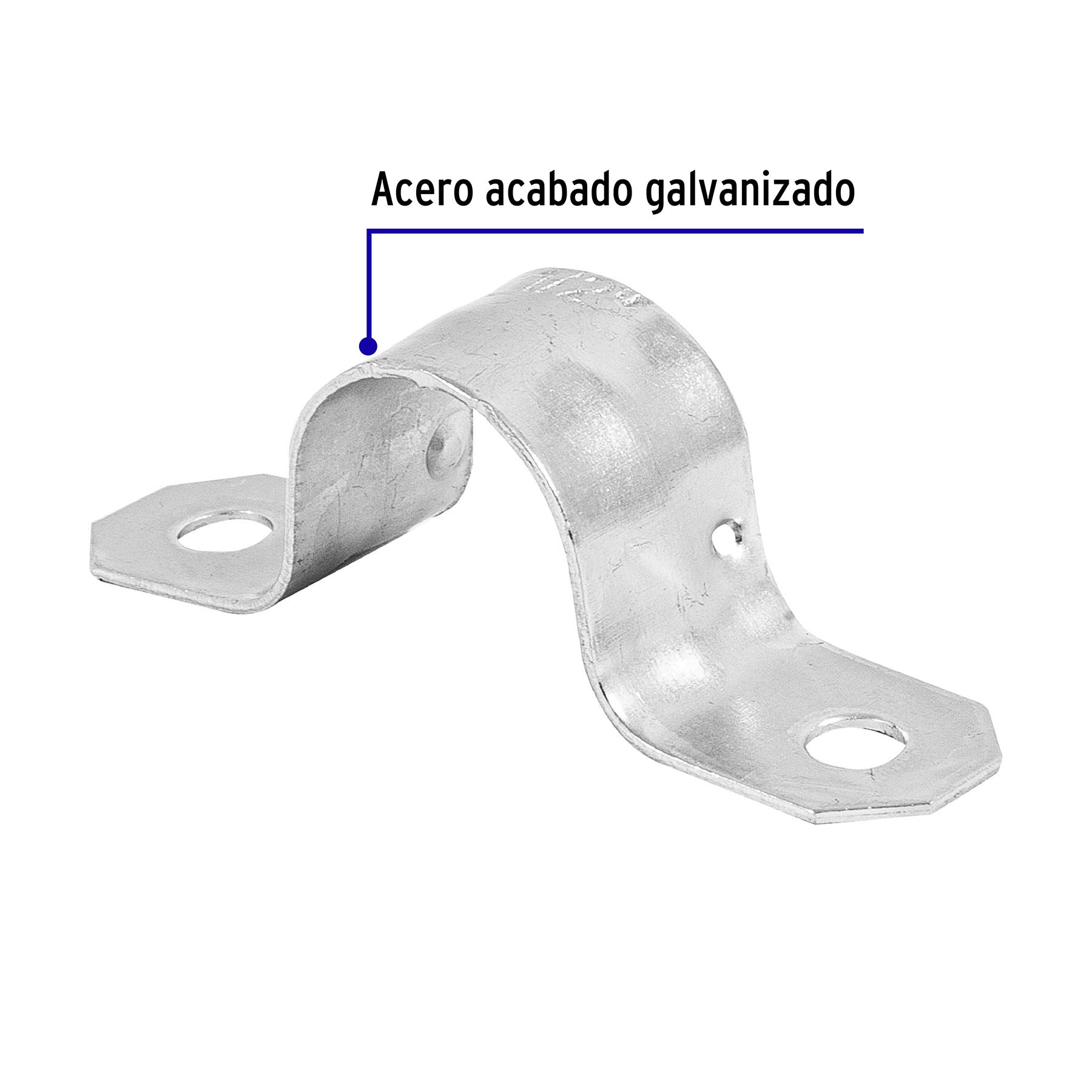 Abrazadera Omega 1/2" (13 mm) Volteck por Pieza
