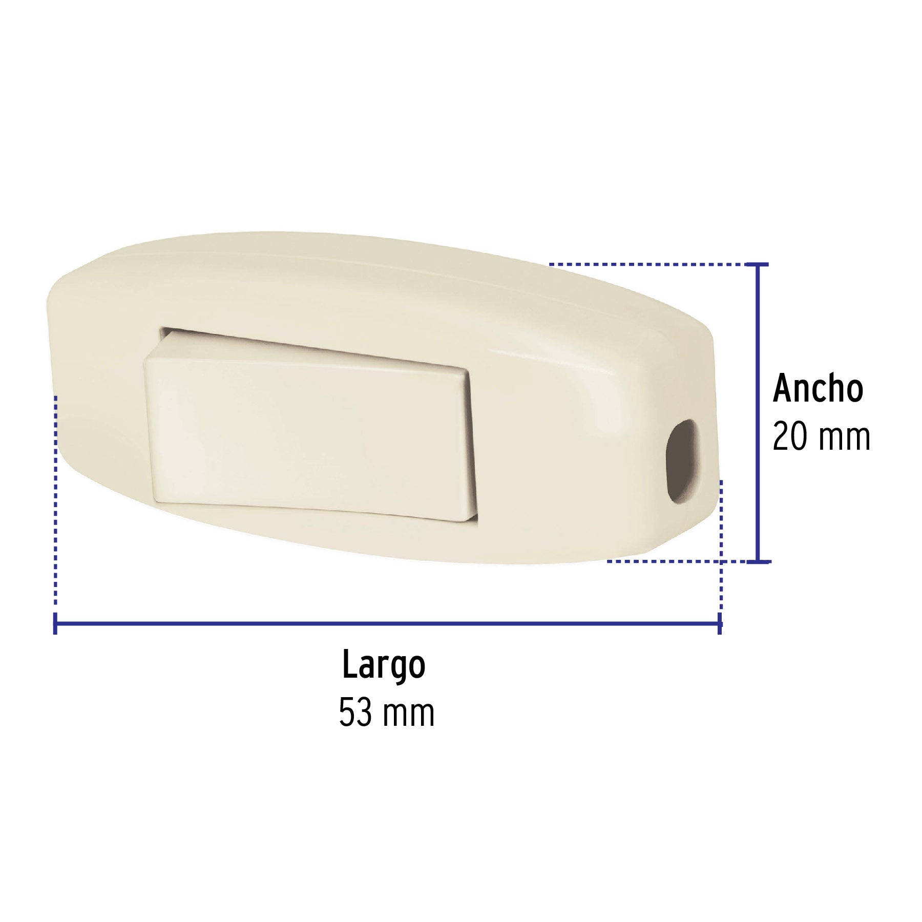 Apagador de Paso Marfil Volteck