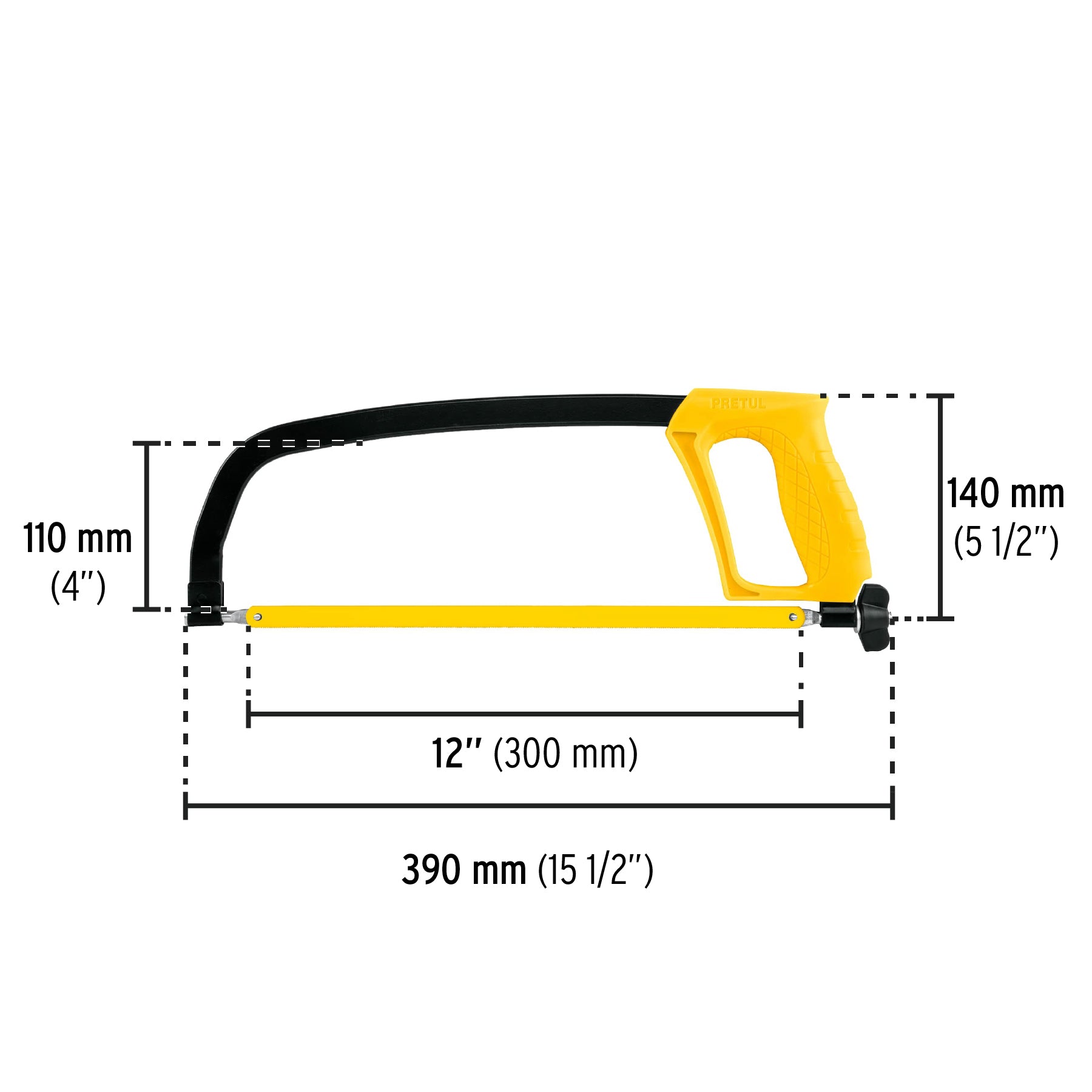 Arco para Segueta 12" Solera Pretul