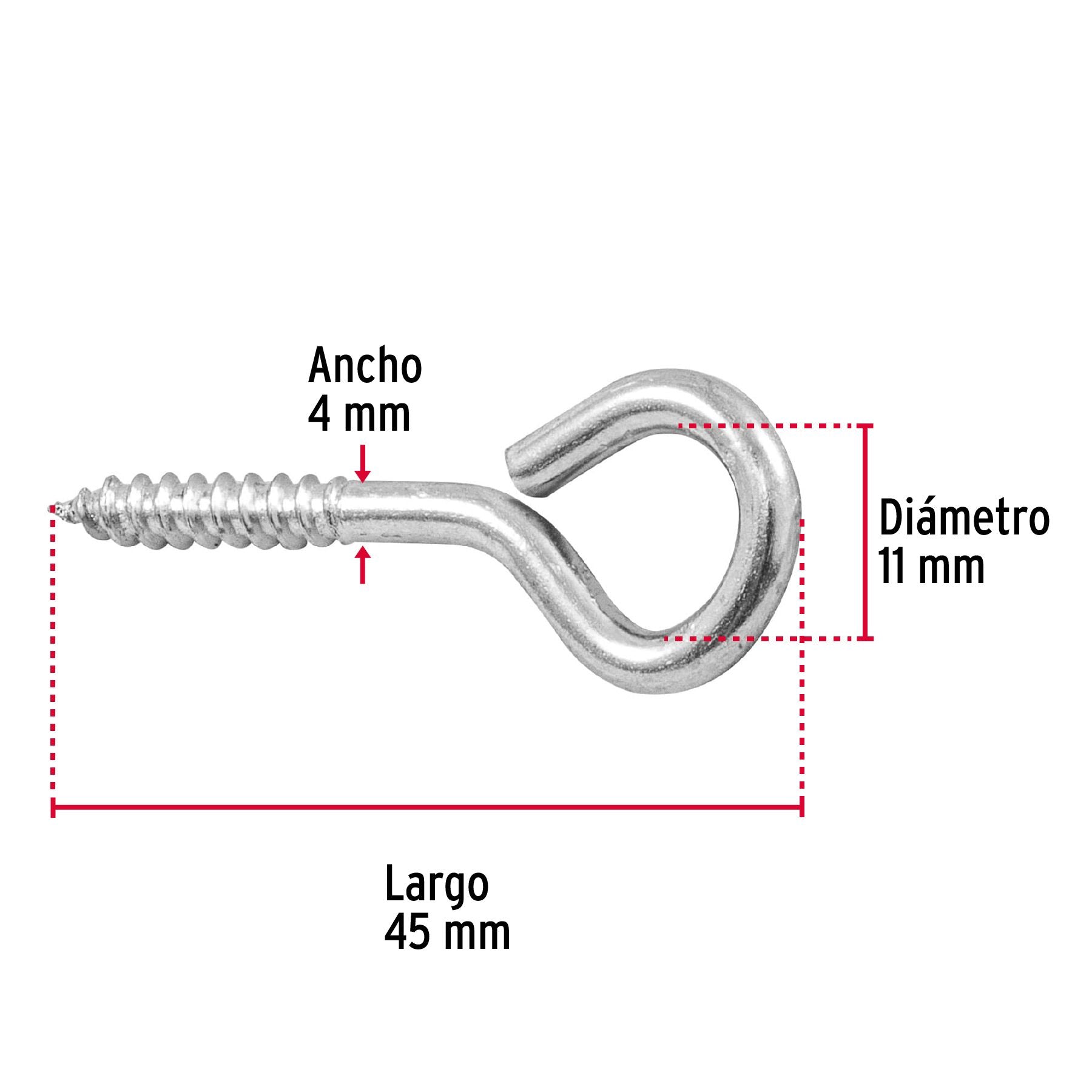 Armella Cerrada 20 x 70 Fiero Bolsa 144 Piezas