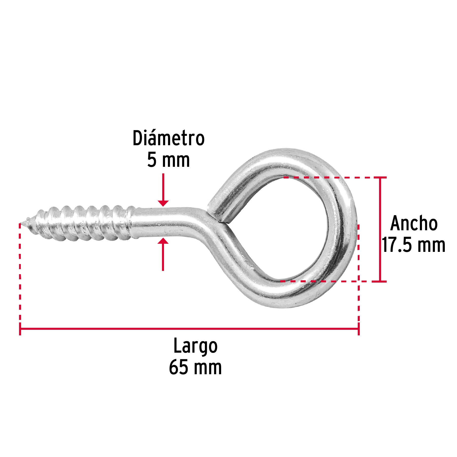 Blister con Armellas Cerradas 23 x 110 Fiero 2 Piezas
