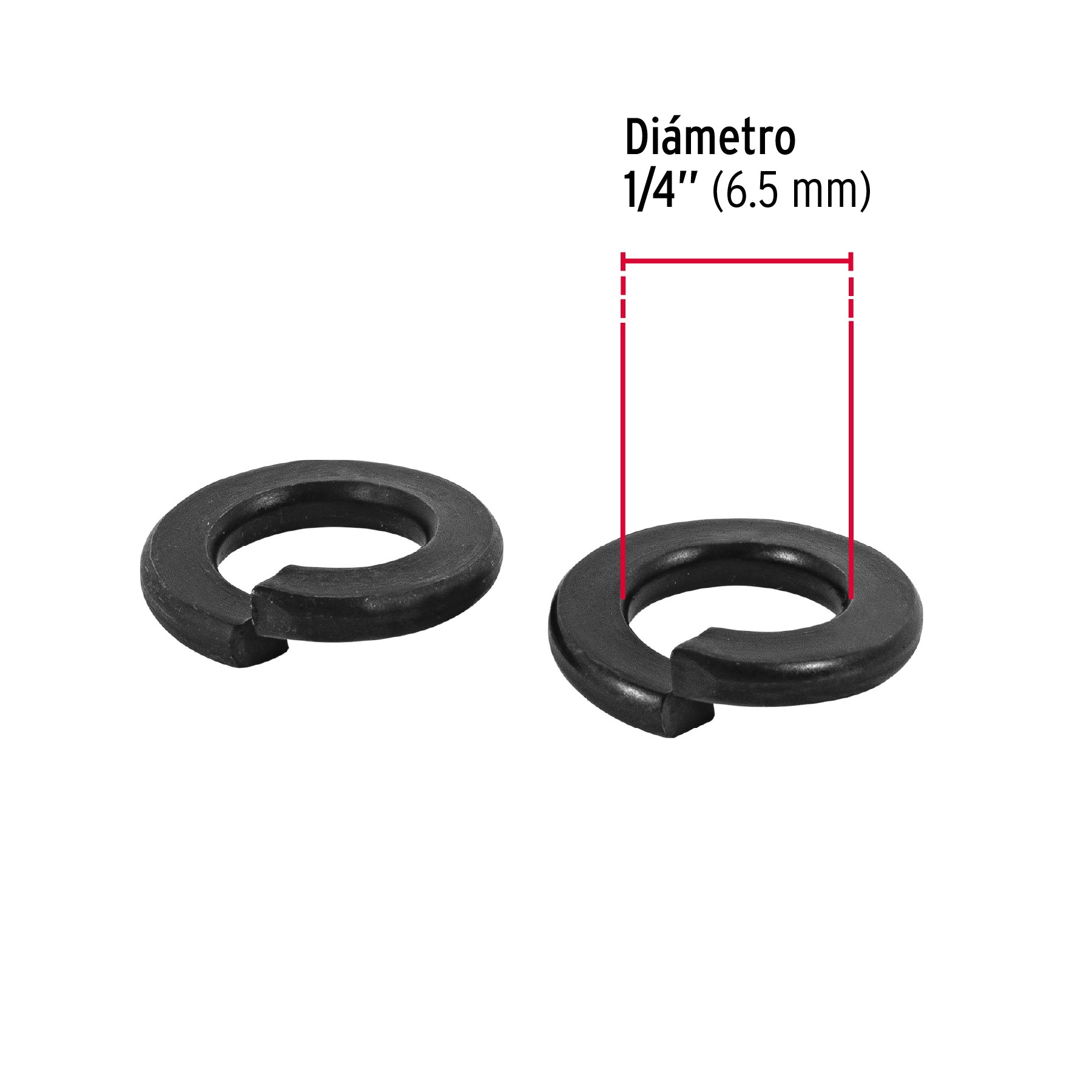 Rondana de Presion Fiero 1/4" (6 mm) por Pieza