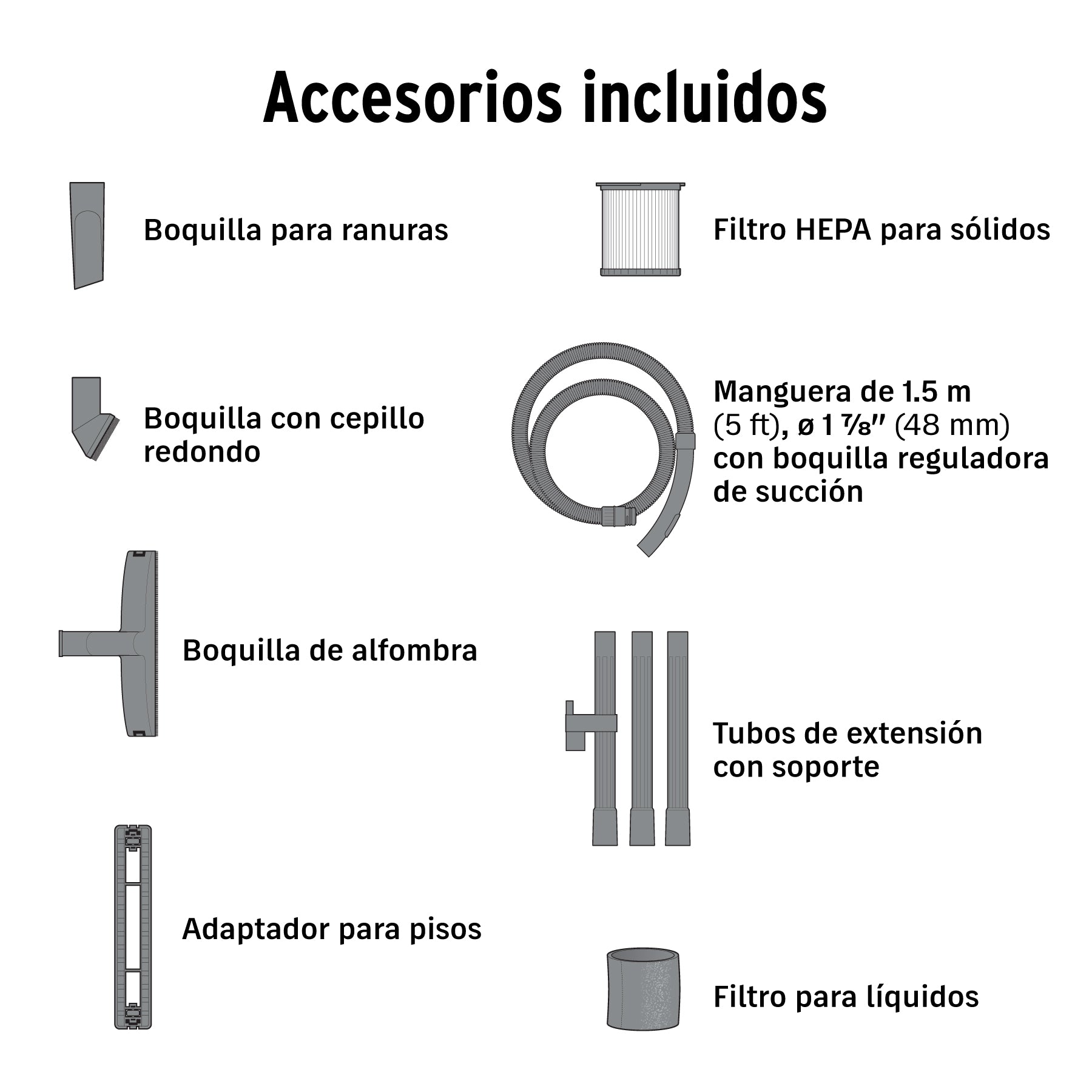 Aspiradora Plastica Solidos y Liquidos 15 Lts (4 gal) Truper