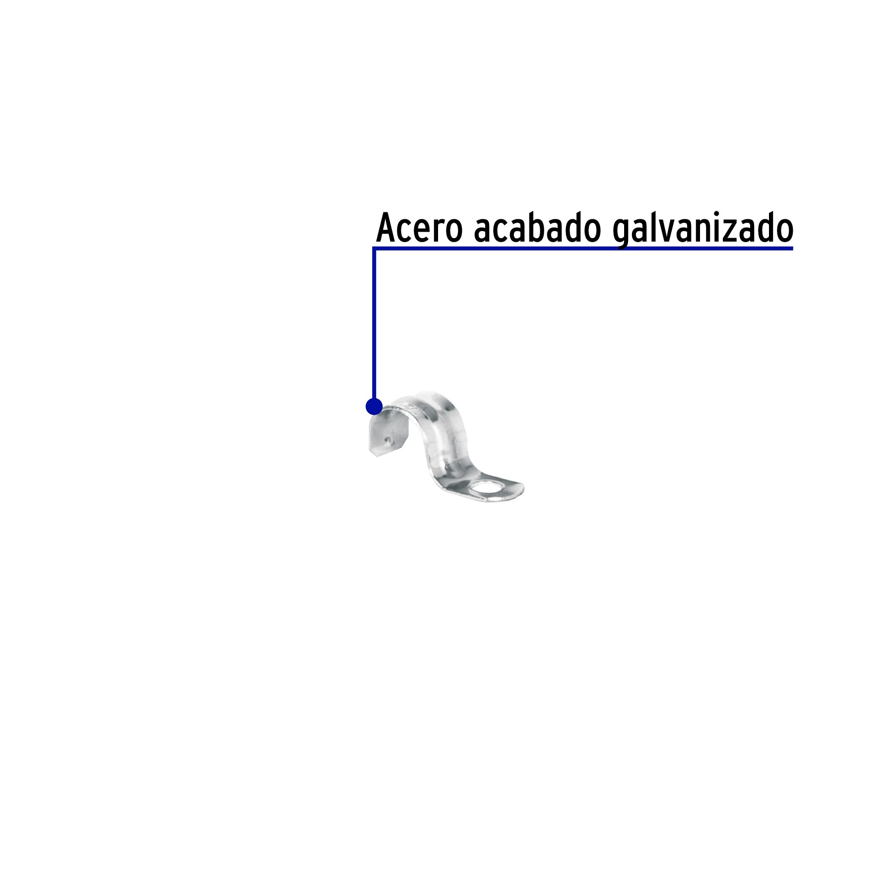 Abrazadera Uña Volteck 1/2" (13 mm) por Pieza