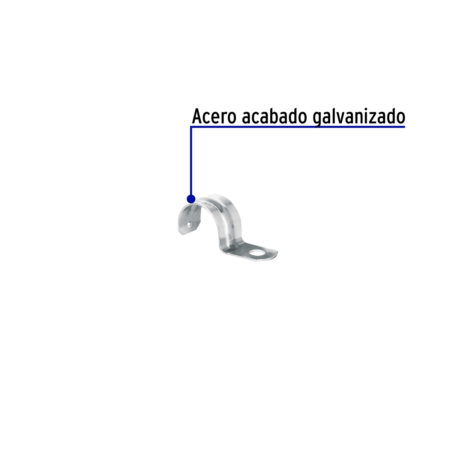 Abrazadera Uña Volteck 3/4" (19 mm) por Pieza