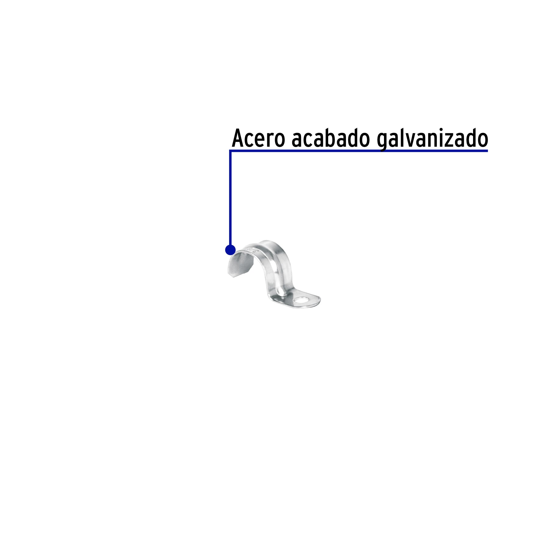 Abrazadera Uña Volteck 3/8" (10 mm) por Pieza