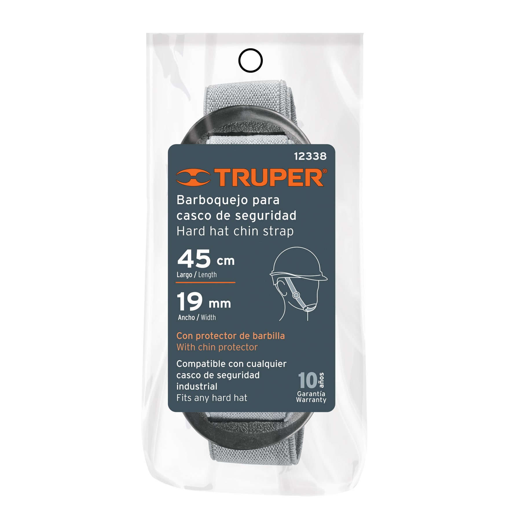 Barboquejo con Barbilla para Cascos Truper