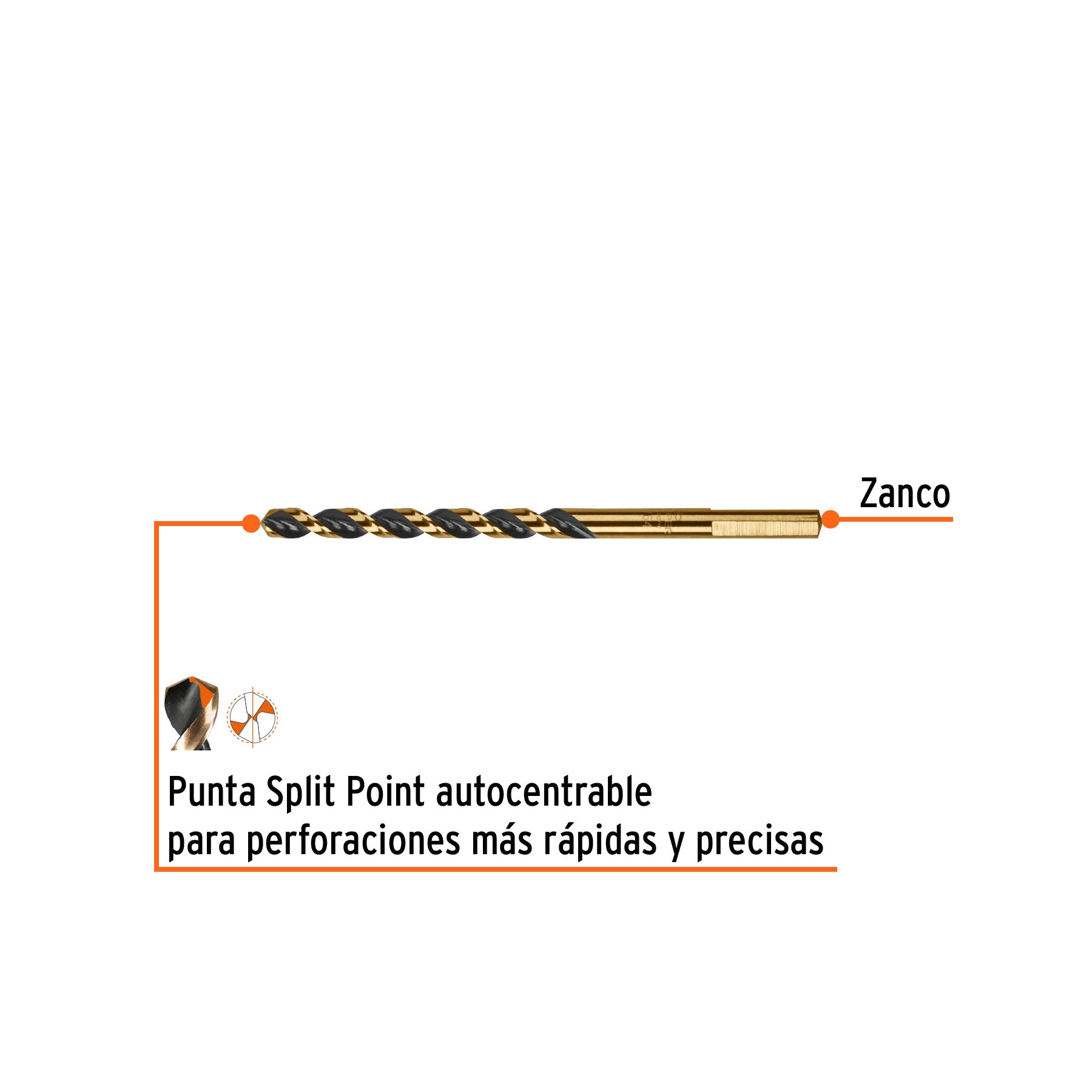 Broca de Acero M2 Alta Velocidad Truper 15/64"