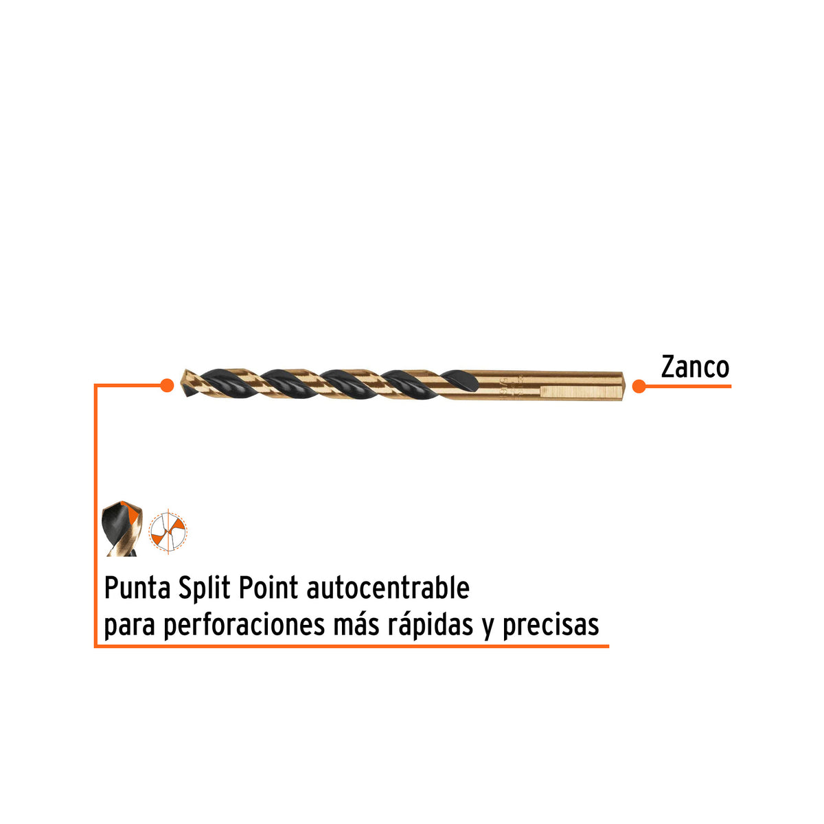 Broca de Acero M2 Alta Velocidad Truper 5/16"