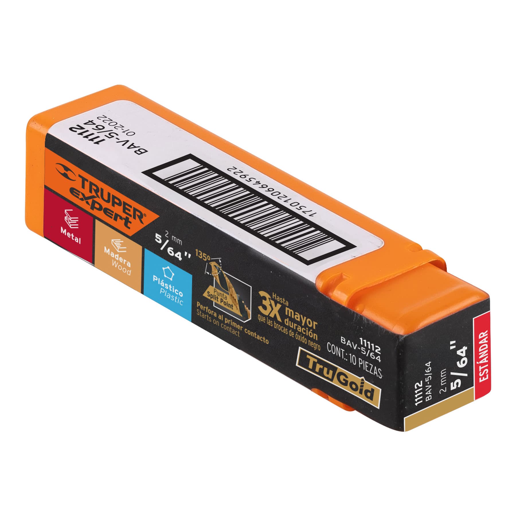 Broca de Acero M2 Alta Velocidad Truper 5/64"