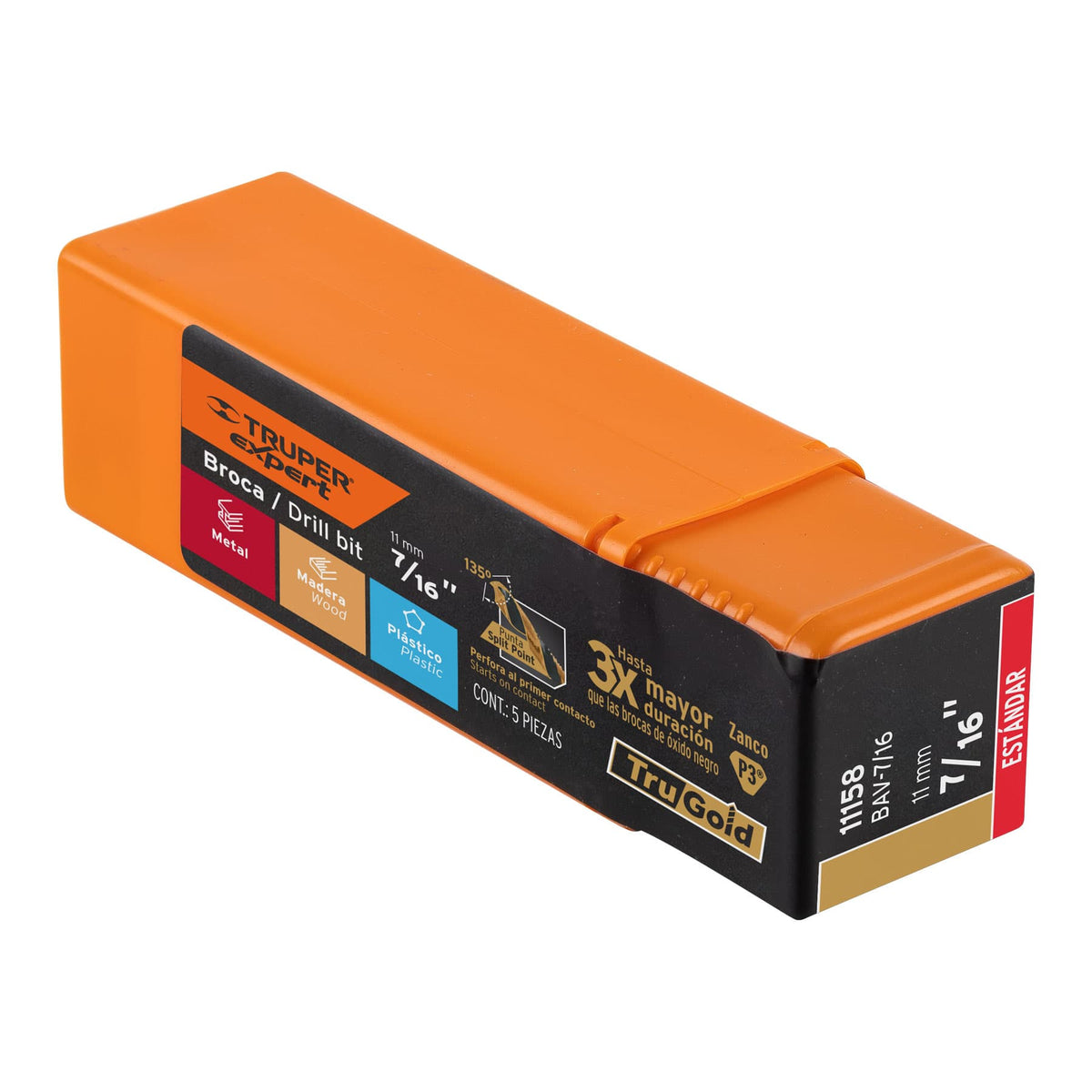 Broca de Acero M2 Alta Velocidad Truper 7/16"