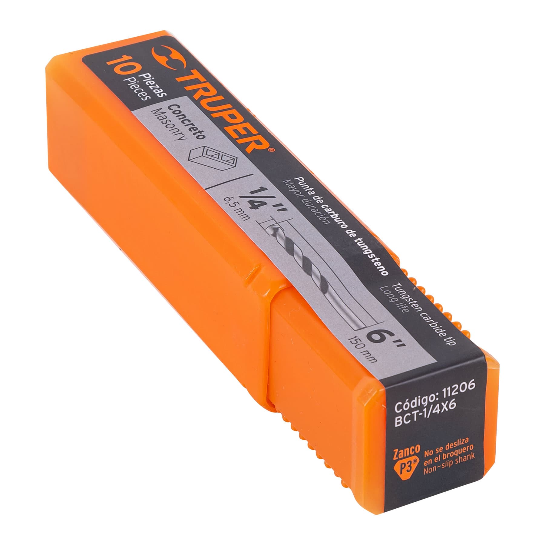 Broca para Concreto Truper 1/4" X 6"