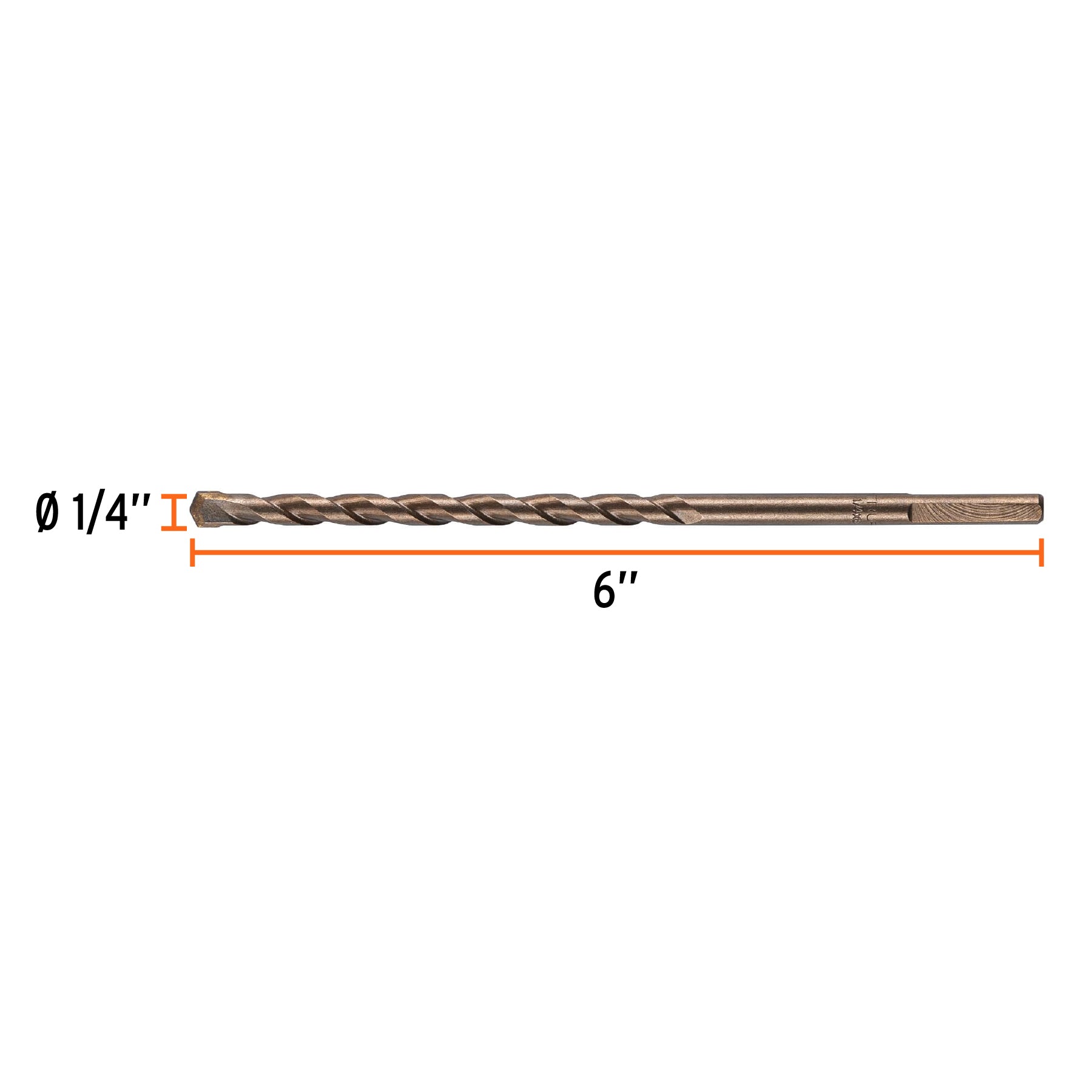 Broca para Concreto Truper 1/4" X 6"