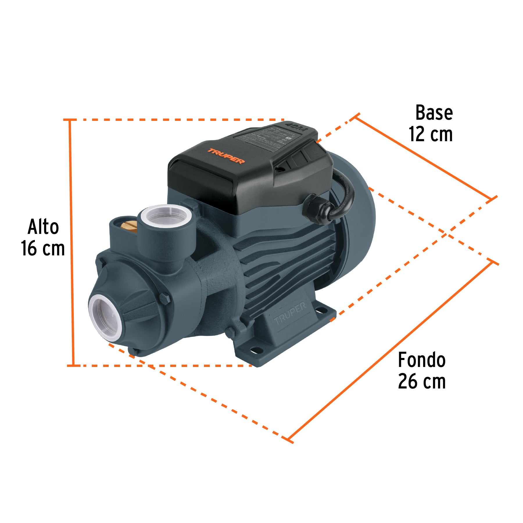 Bomba Periferica 1/2 HP Altura Maxima 40 m Truper