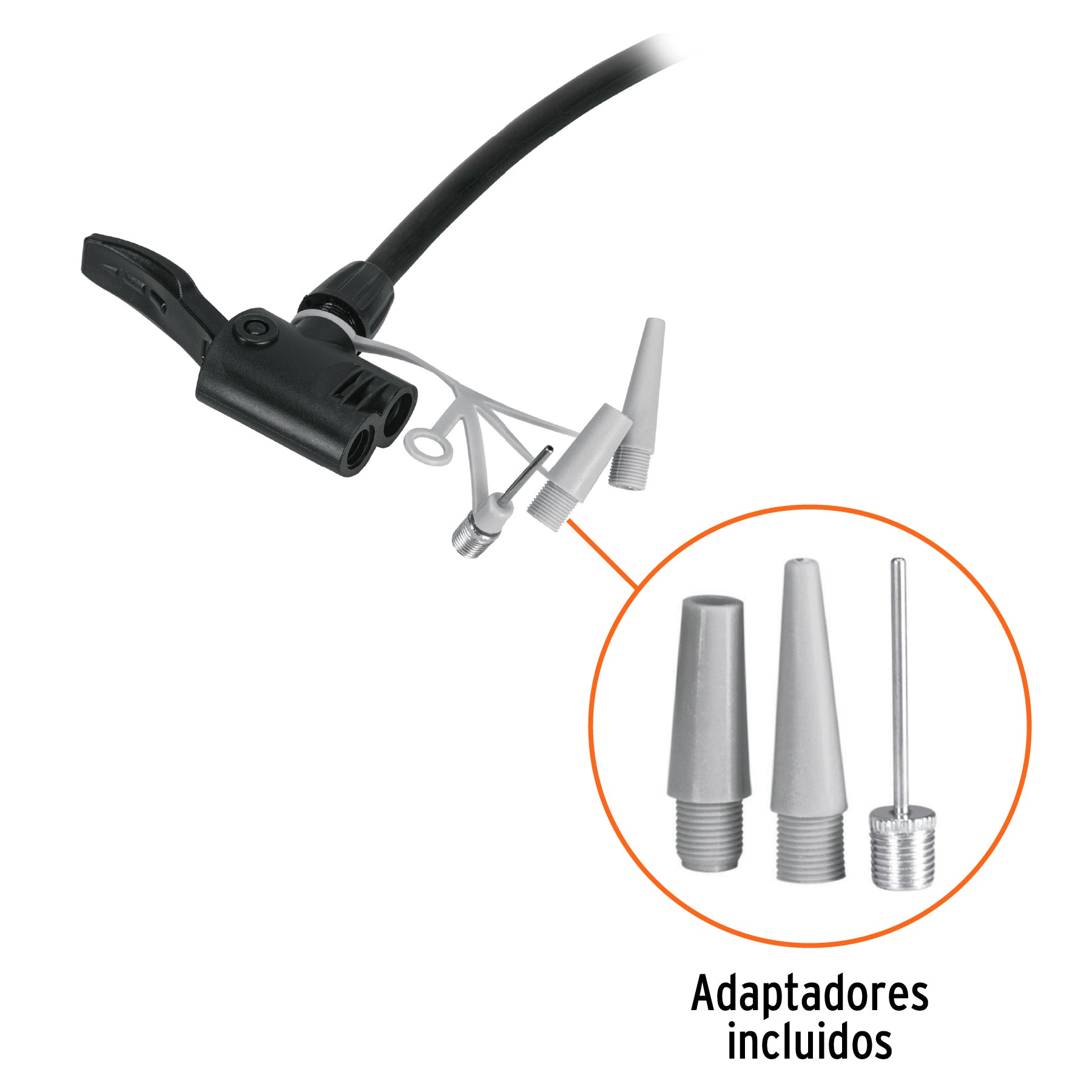 Bomba para Inflar Manual 100 PSI Truper