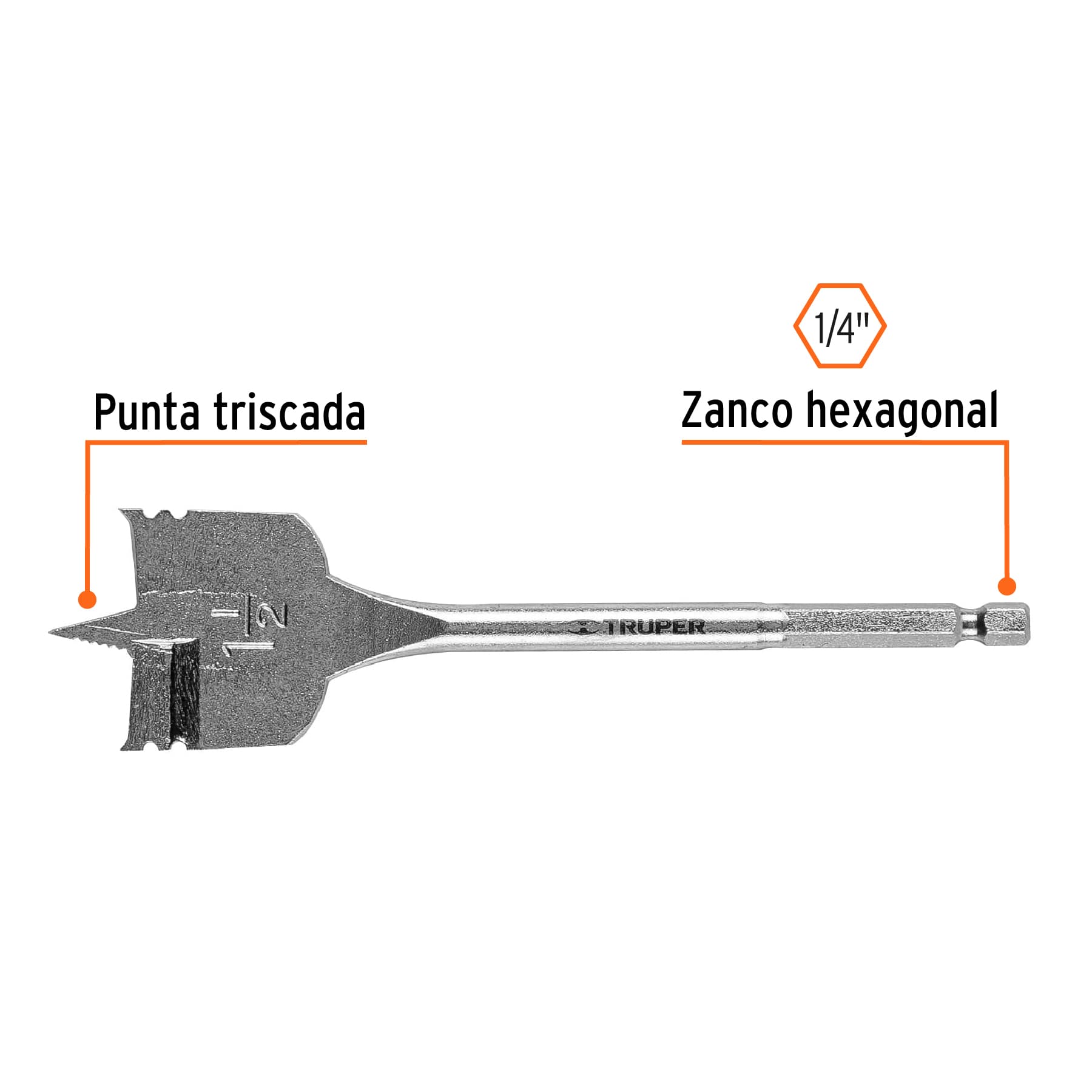 Broca para Madera Tipo Manita Truper 1"1/2