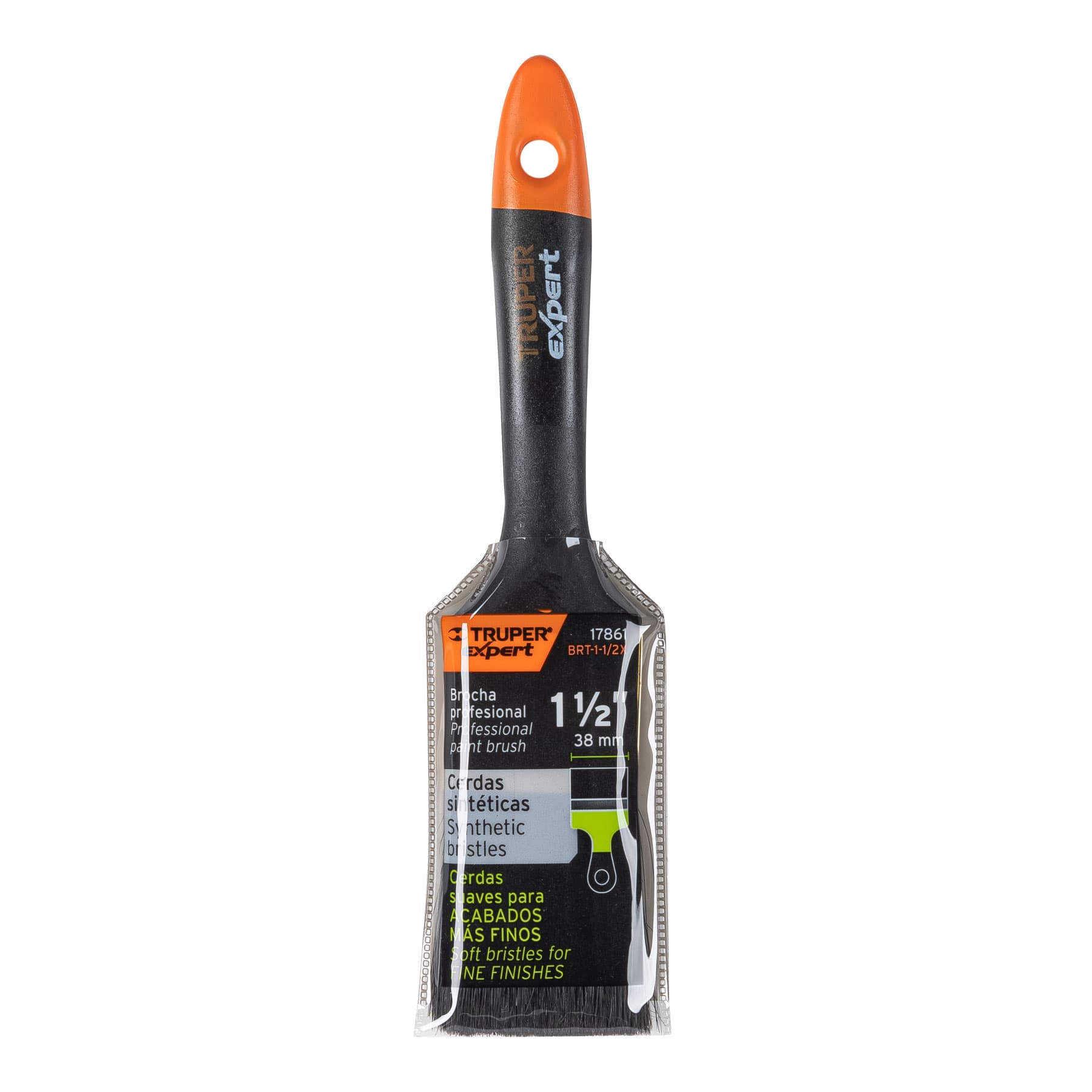 Brocha Profesional Mango de Plastico Truper 38 mm (1"1/2)