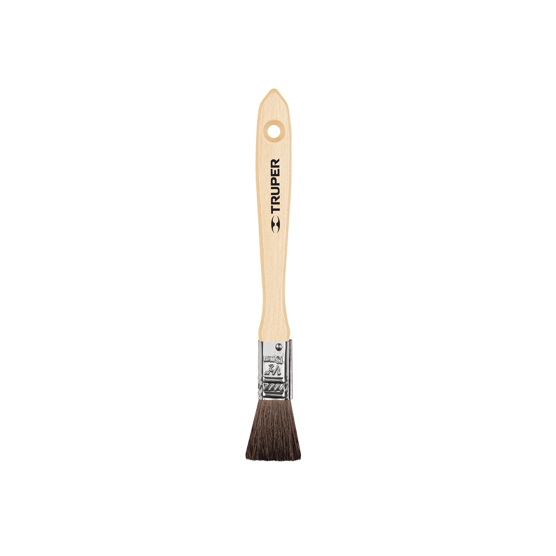 Brocha Pelo de Camello Mango Madera Truper 13 mm (1/2")